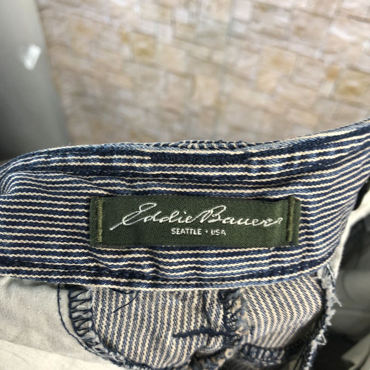 Eddie Bauer Eddie Bauer Blue Stripe Casual Pants #A1136 Size US 27 - 19 Thumbnail