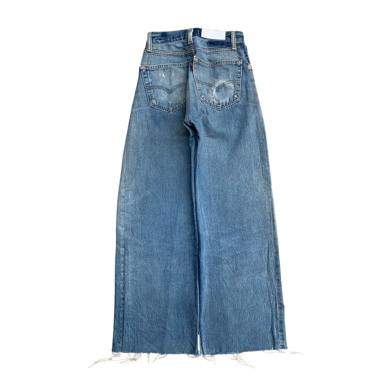 Levi's Vintage Clothing Vintage Levis Re/Done USA Wide Baggy Distressed Jeans W24 Size 24" / US 00 / IT 34 - 2 Thumbnail