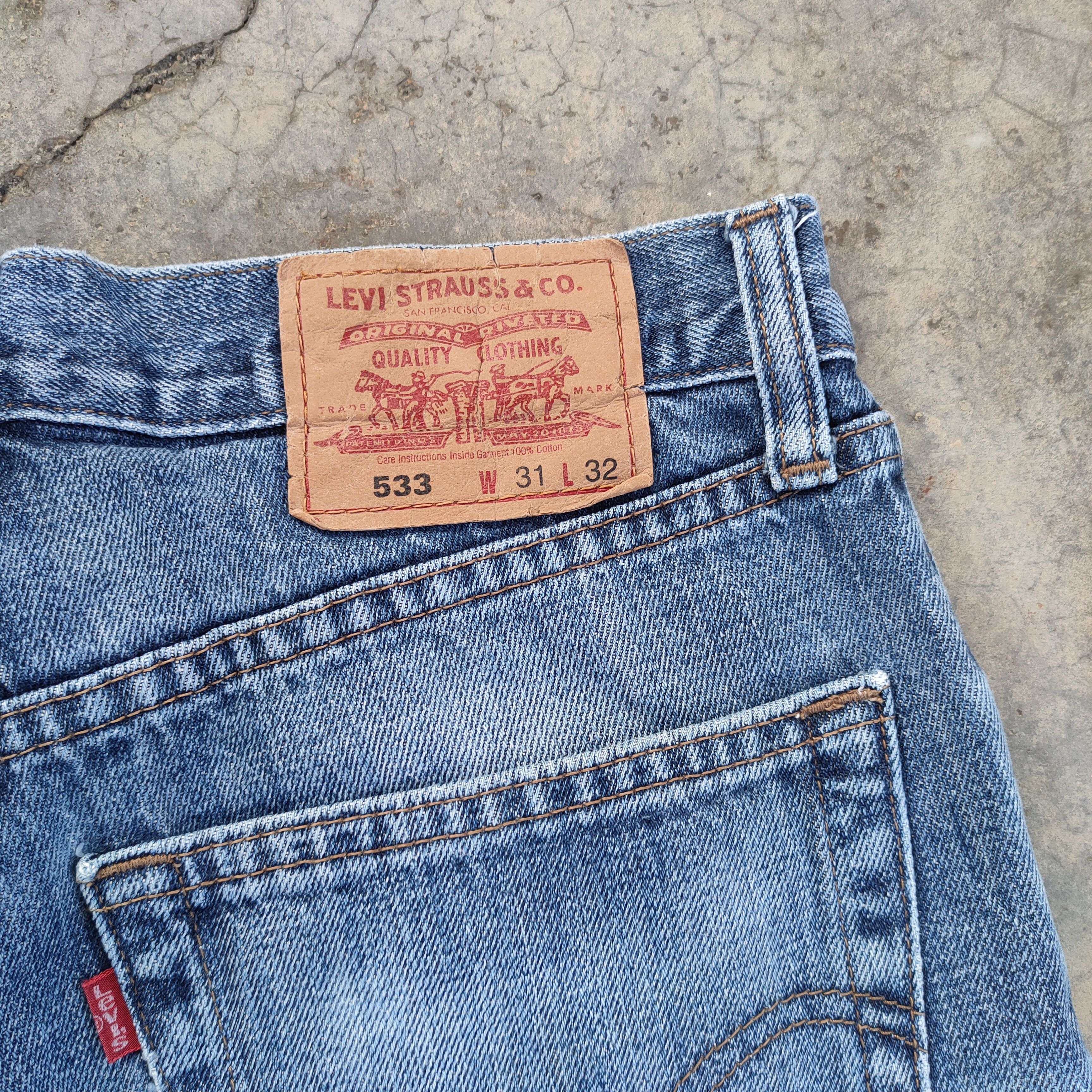 Levi's W30 VINTAGE LEVI'S 533 FADED RIPPED DENIM JEAN PANTS Size US 30 / EU 46 - 11 Thumbnail