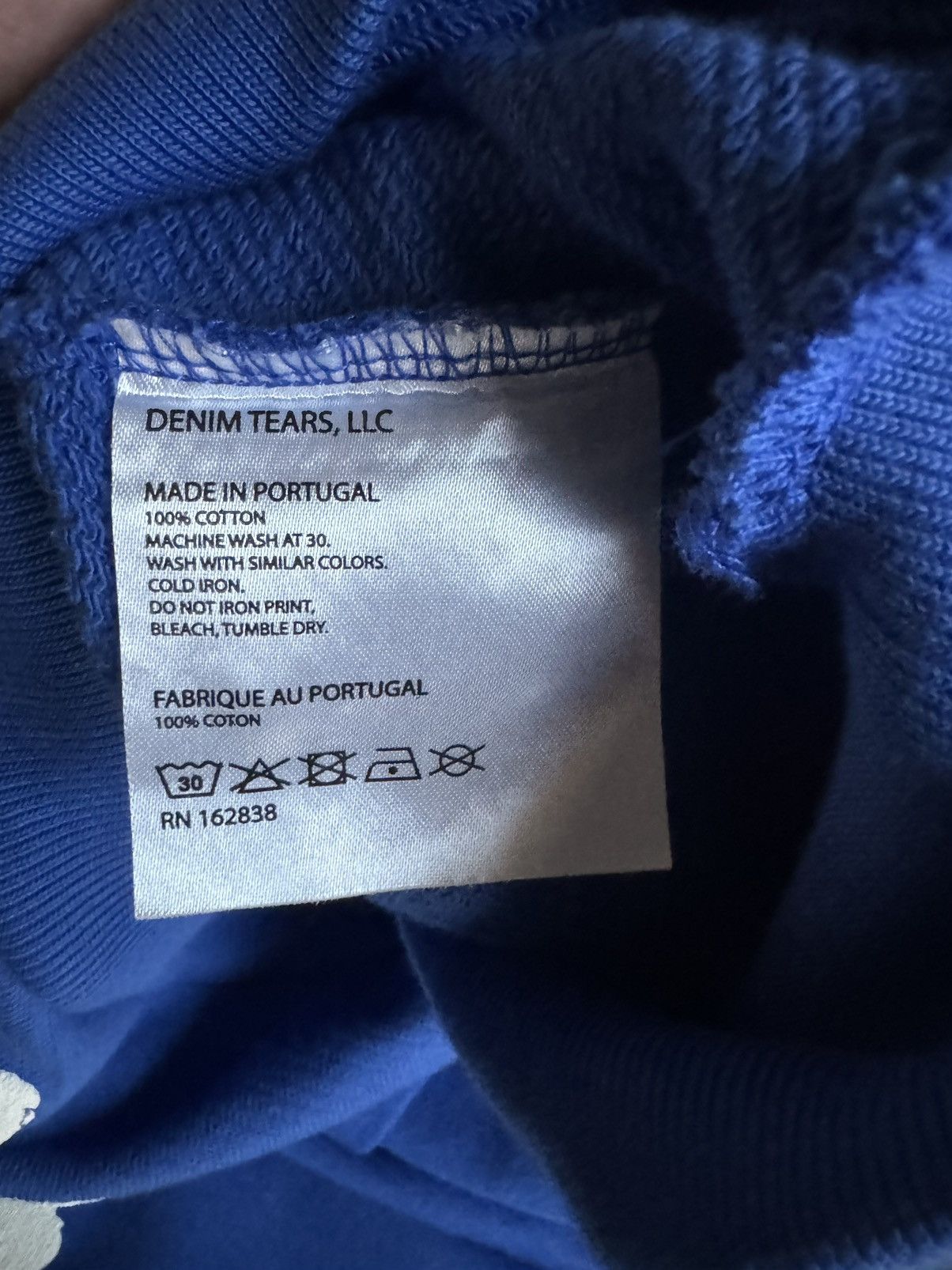 DENIM TEARS Denim Tears Sweatshirt - Blue large Size US L / EU 52-54 / 3 - 3 Thumbnail
