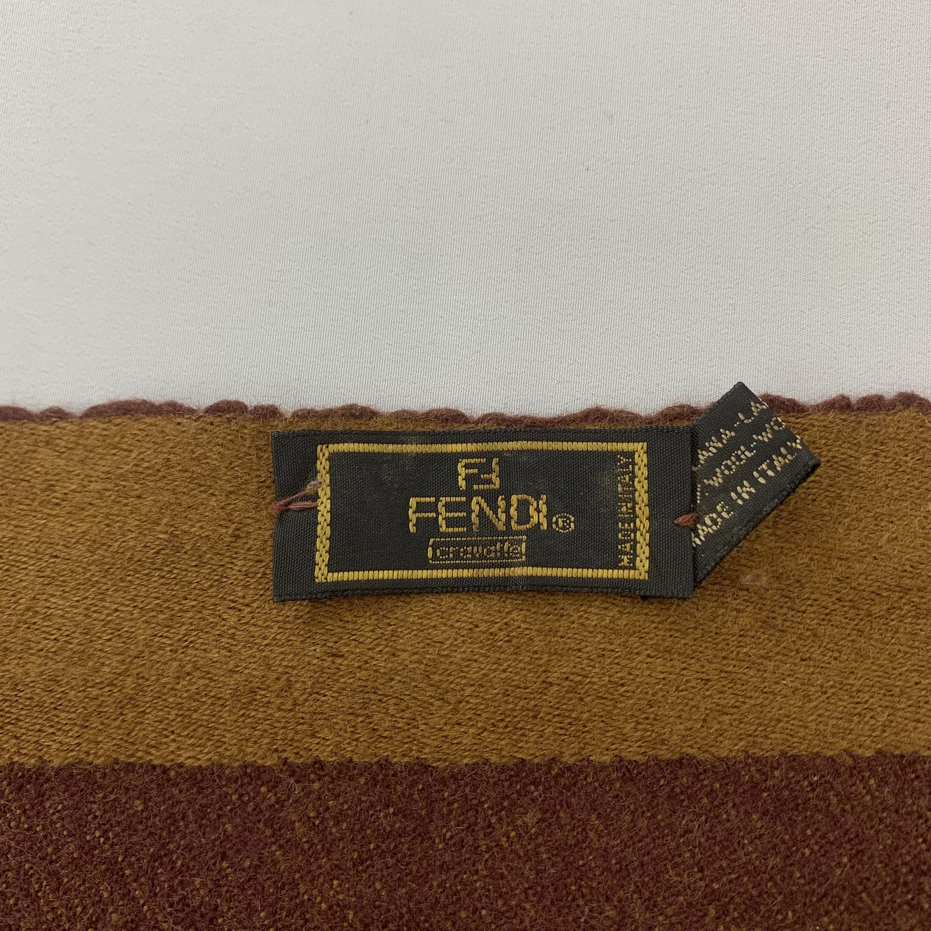 Fendi Fendi Scarf Wool Muffler Neck Wrap BL1048 Size ONE SIZE - 5 Thumbnail