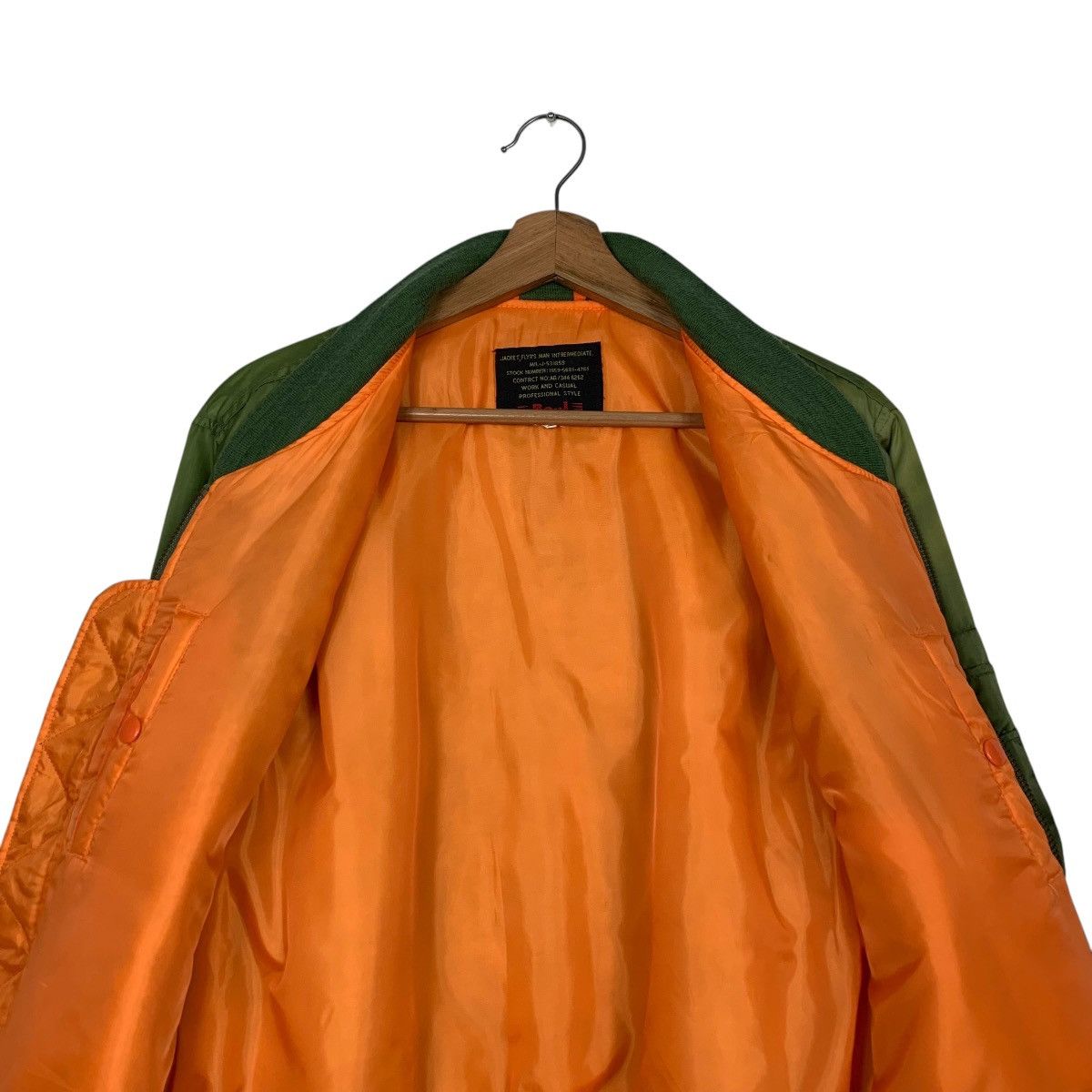 Vintage BE-J Work and Casual Trashed Bomber Jacket #2480-C111 Size US M / EU 48-50 / 2 - 14 Thumbnail