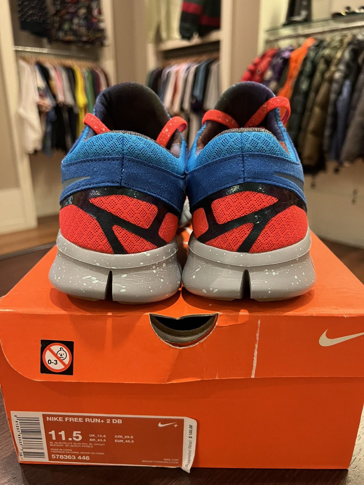 Nike Nike free run 2+ DB Doernbecher Size US 11.5 / EU 44-45 - 6 Thumbnail