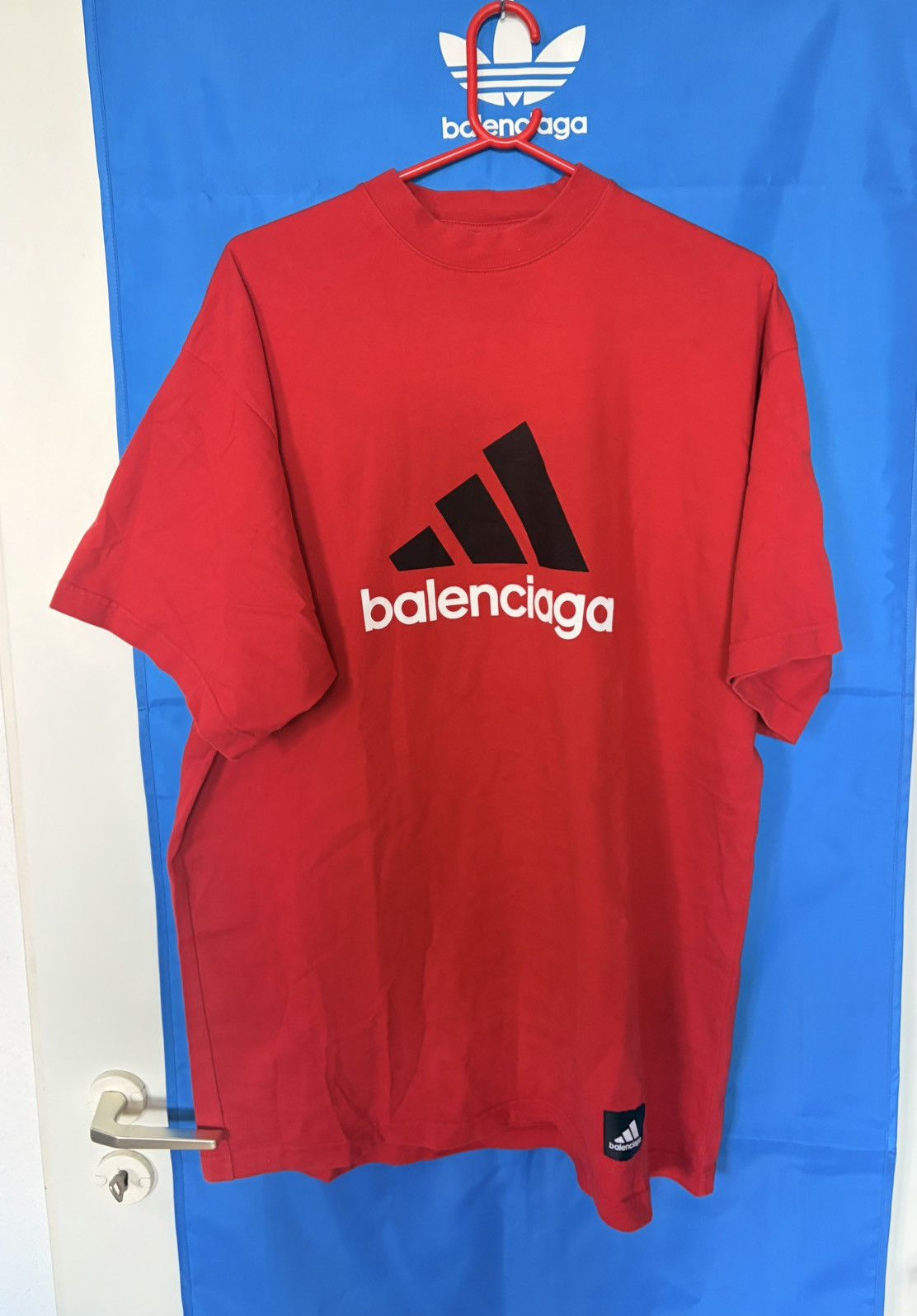 Adidas × Balenciaga Adidas x Balenciaga Shirt Red Sz.1 Size M / US 6-8 / IT 42-44 - 2 Thumbnail