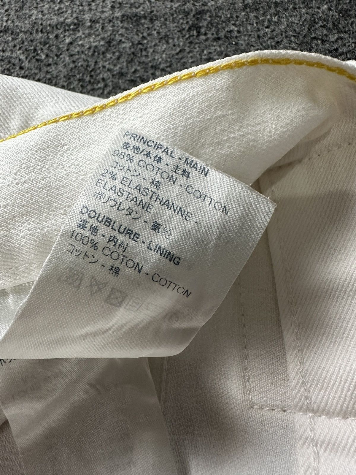 Louis Vuitton Louis Vuitton - Monogram Patch Stretch Fit White Denim Pants Size US 32 / EU 48 - 21 Thumbnail