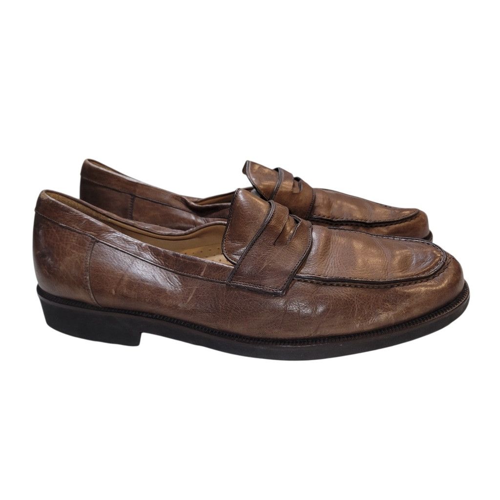 Magnanni Men's Brown Leather Loafers Style 11908 Size 10M