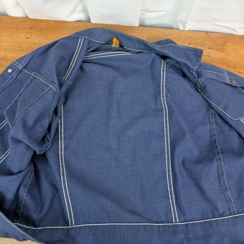 Sears × Vintage 70's Sears Put On Shop Men's Selvedge Denim Jacket 40 Size US M / EU 48-50 / 2 - 6 Thumbnail