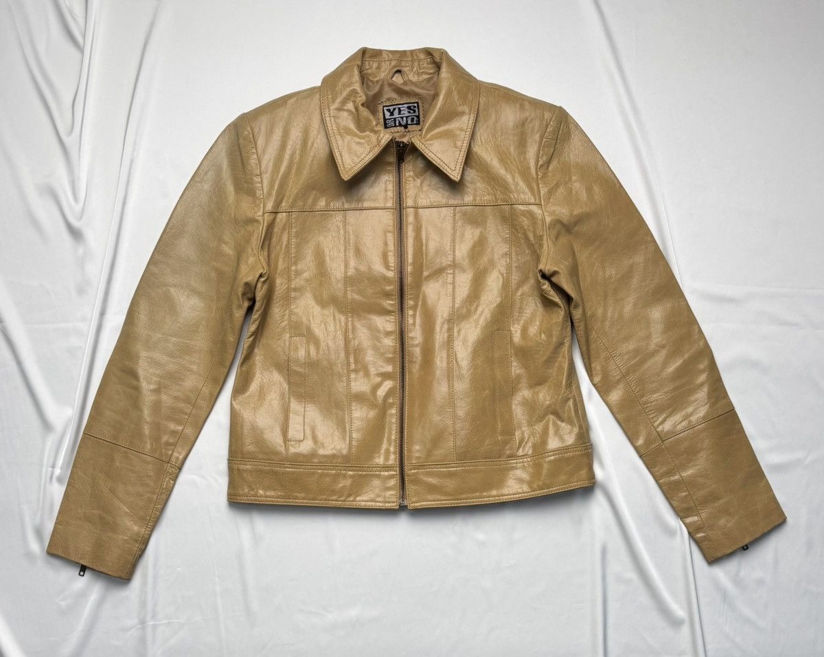 Vintage Yes or No vintage leather jacket Size S / US 4 / IT 40 - 1 Thumbnail