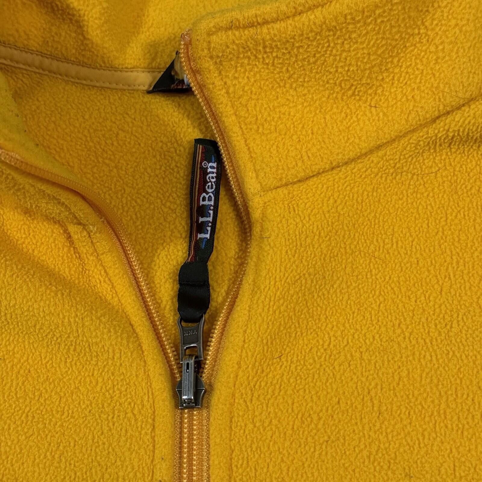 L.L. Bean Vintage 90s Y2K L.L. Bean Fleece Yellow Jacket Gorpcore Size US L / EU 52-54 / 3 - 11 Thumbnail