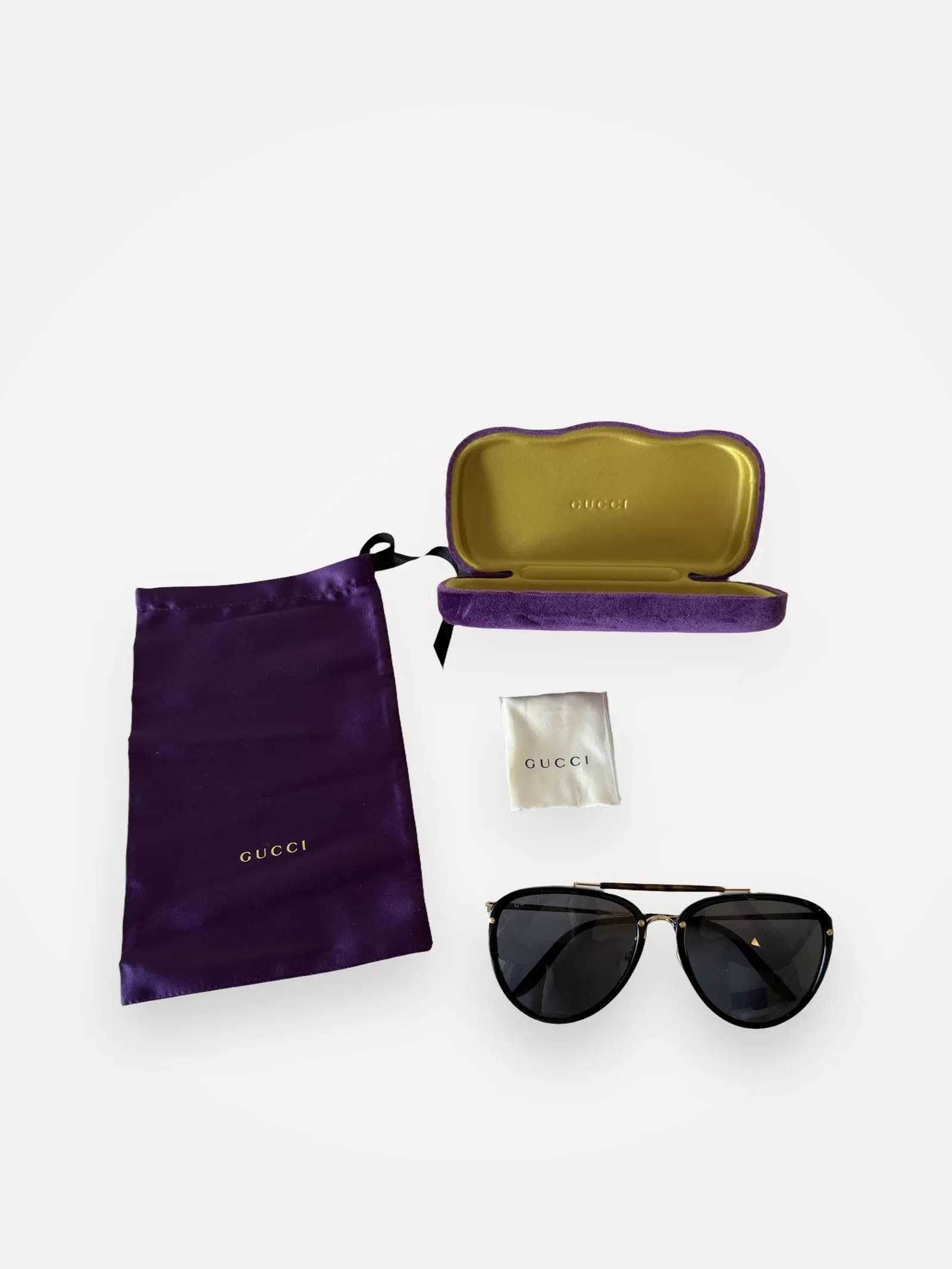 Gucci Gucci GG0672S 001 Sunglasses Size ONE SIZE - 1 Thumbnail