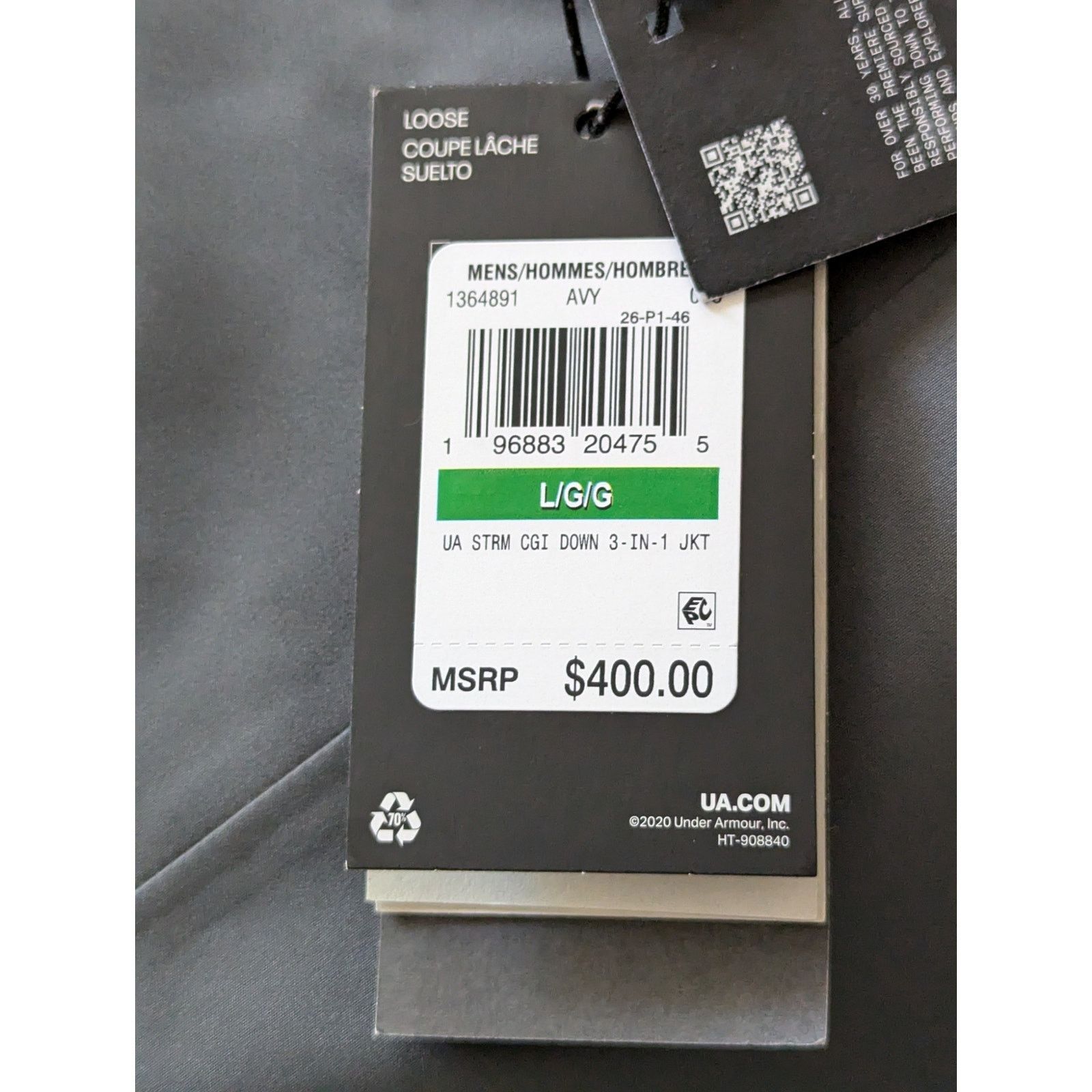 Under Armour Under Armour Storm ColdGear Infrared Down 3-in-1 Jacket Size US L / EU 52-54 / 3 - 7 Thumbnail