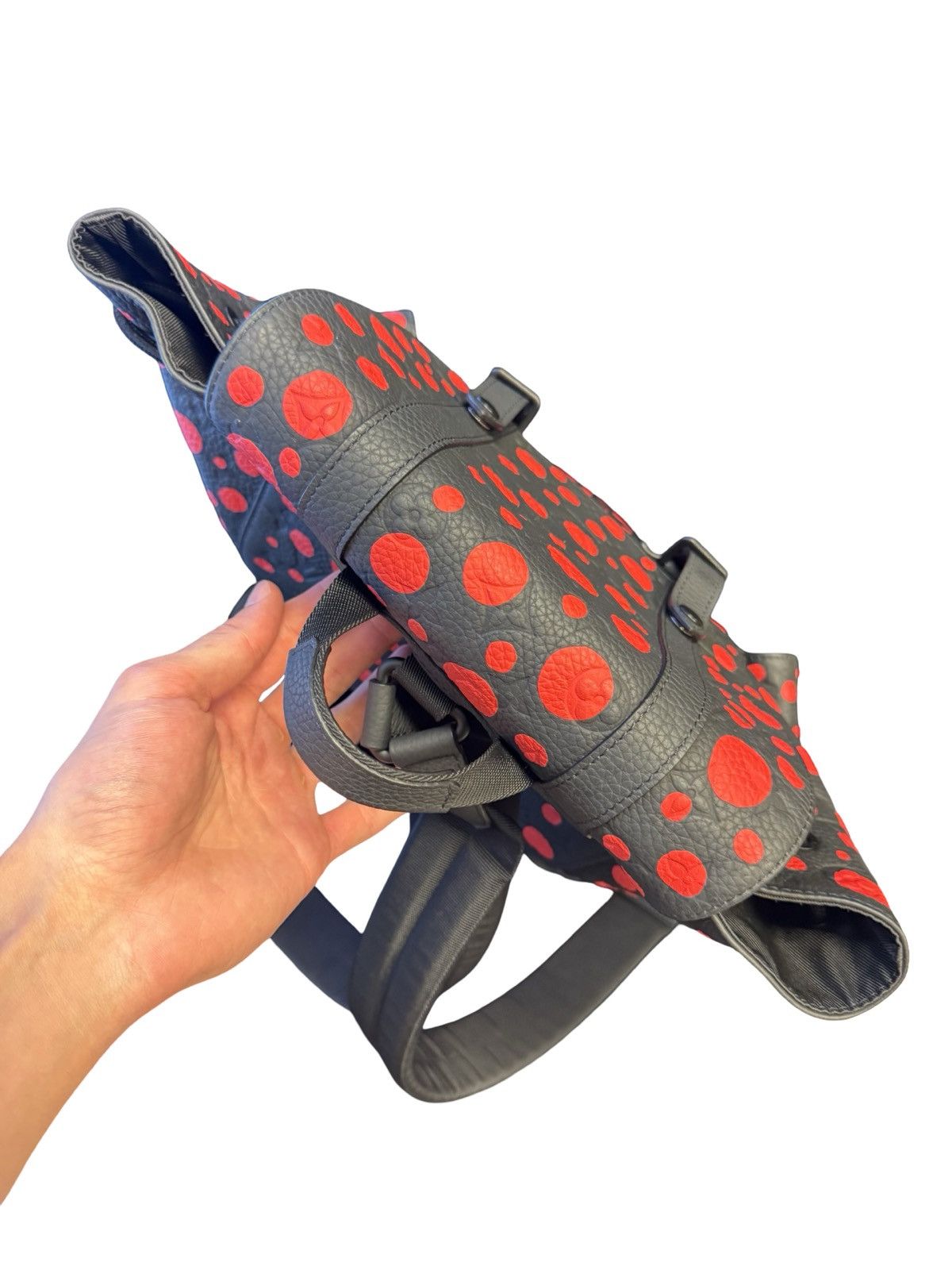 Louis Vuitton Louis Vuitton x Yayoi Kusama Christopher Backpack Black/Red Size ONE SIZE - 4 Thumbnail