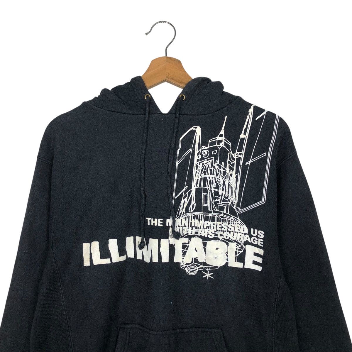 Hysteric Glamour 📌Vintage Hoodie Pull Illimitable Big Logo Punk Overprint Size US L / EU 52-54 / 3 - 14 Thumbnail