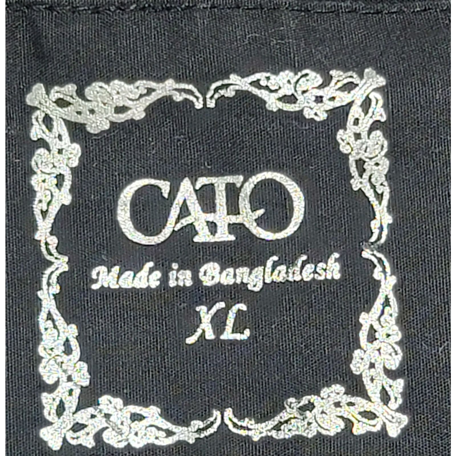 Other Cato Black Tan Silver Metallic Check Button Top XL Size XL / US 12-14 / IT 48-50 - 3 Thumbnail