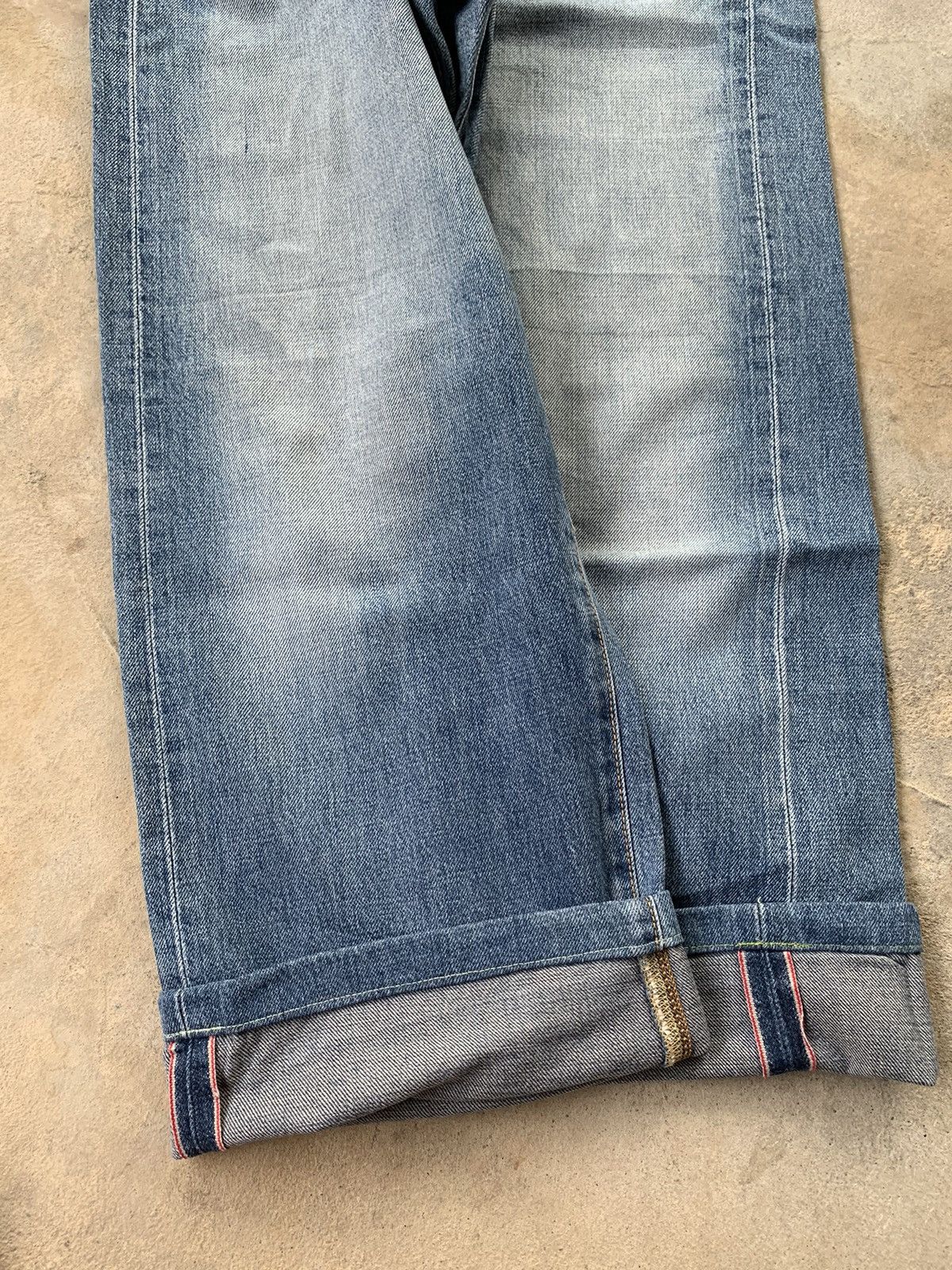 Edwin × Vintage Vintage Edwin Baggy Selvedge Distressed Denim Size US 28 / EU 44 - 5 Thumbnail