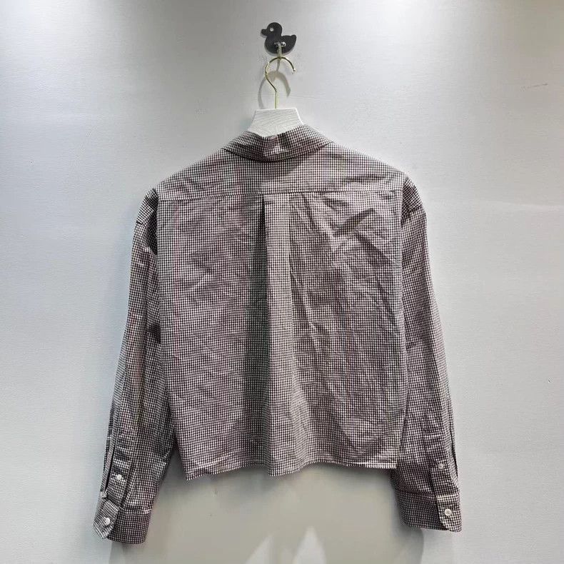 Prada Miumiu Logo Embroidered Long Sleeve Shirt -2505 Size US M / EU 48-50 / 2 - 2 Thumbnail