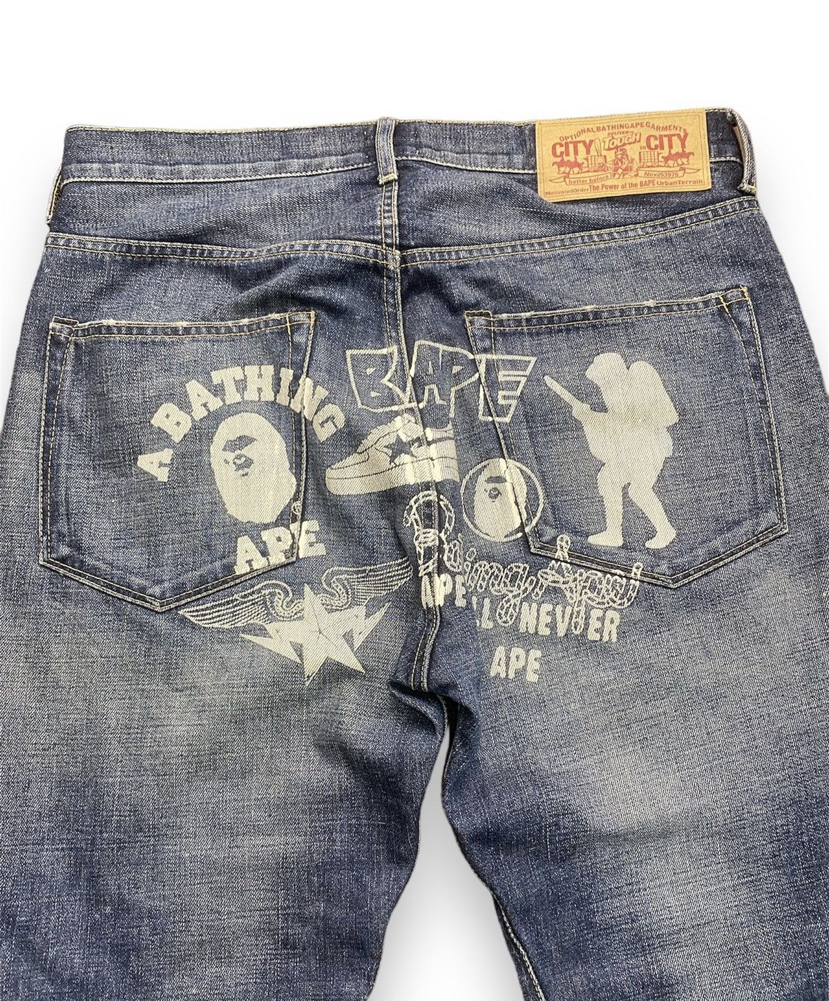 Bape Bape Multi Logo Denim Size US 34 / EU 50 - 4 Thumbnail