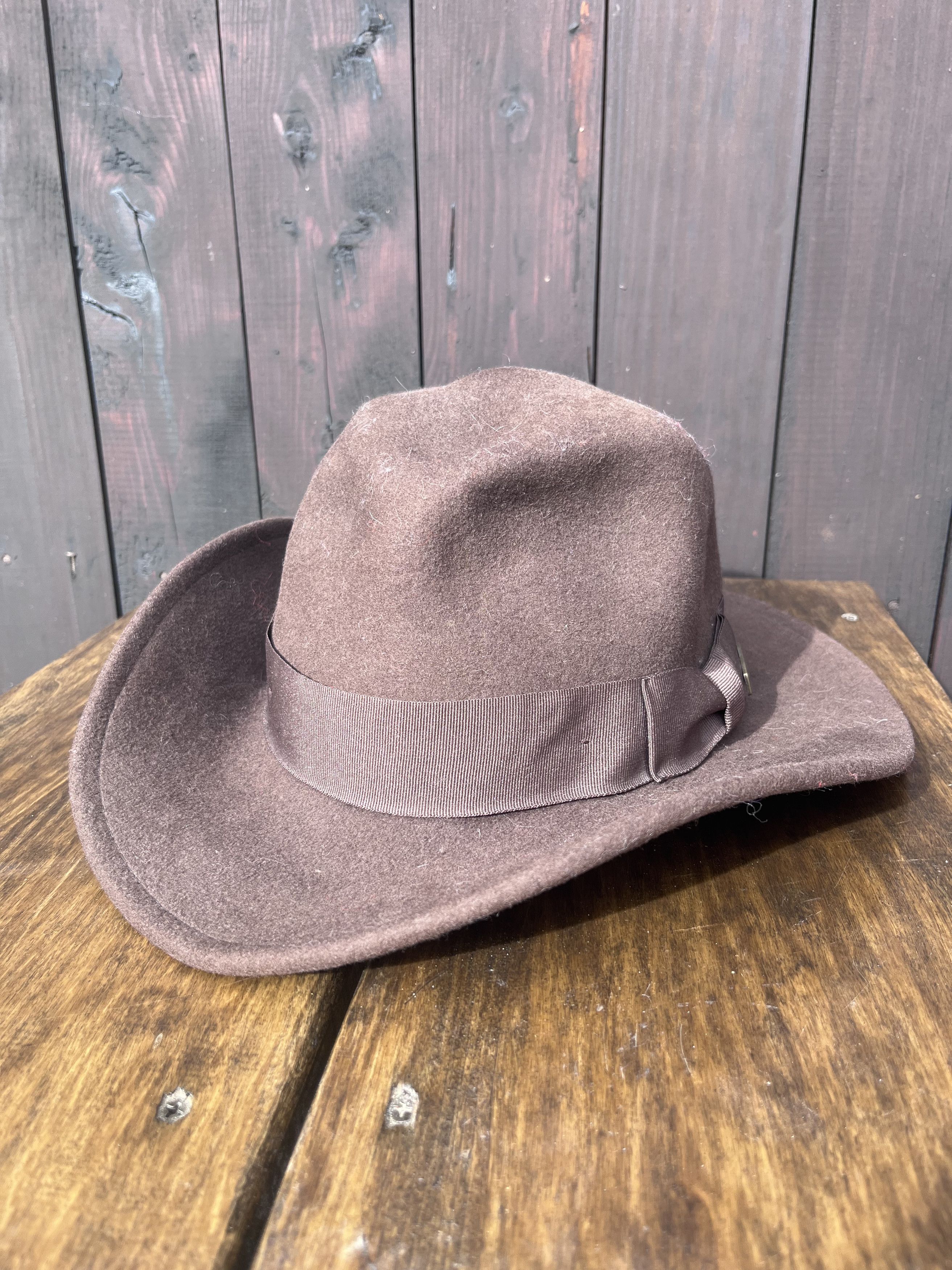 Cowboy Equipment Vintage Cowboy Wool Hat Indiana Jones Men’s Size OS Size ONE SIZE - 2 Thumbnail