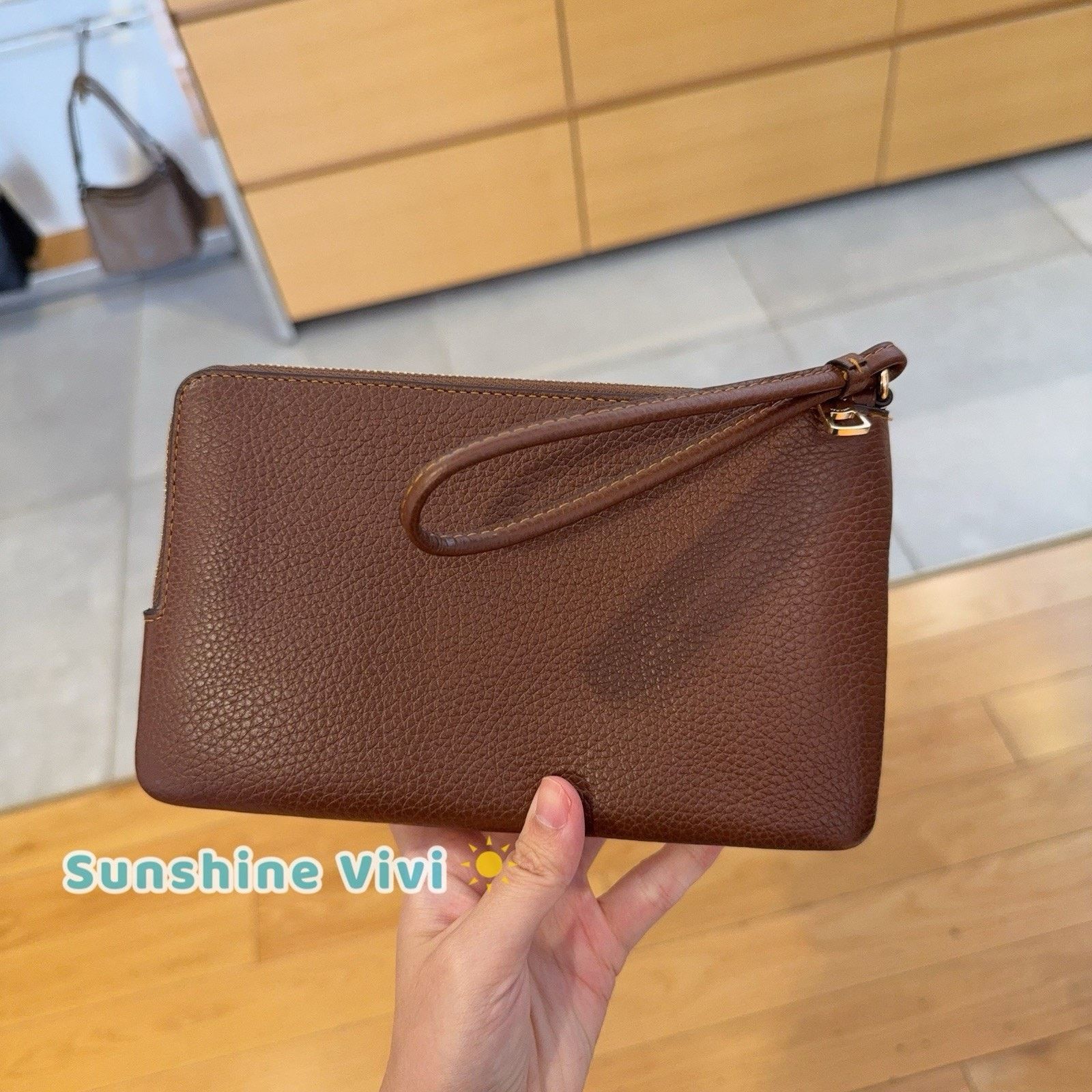 Coach NWT Coach Double Zip Wallet Wristlet CX161 Gold/Tan/Brown Size ONE SIZE - 5 Thumbnail