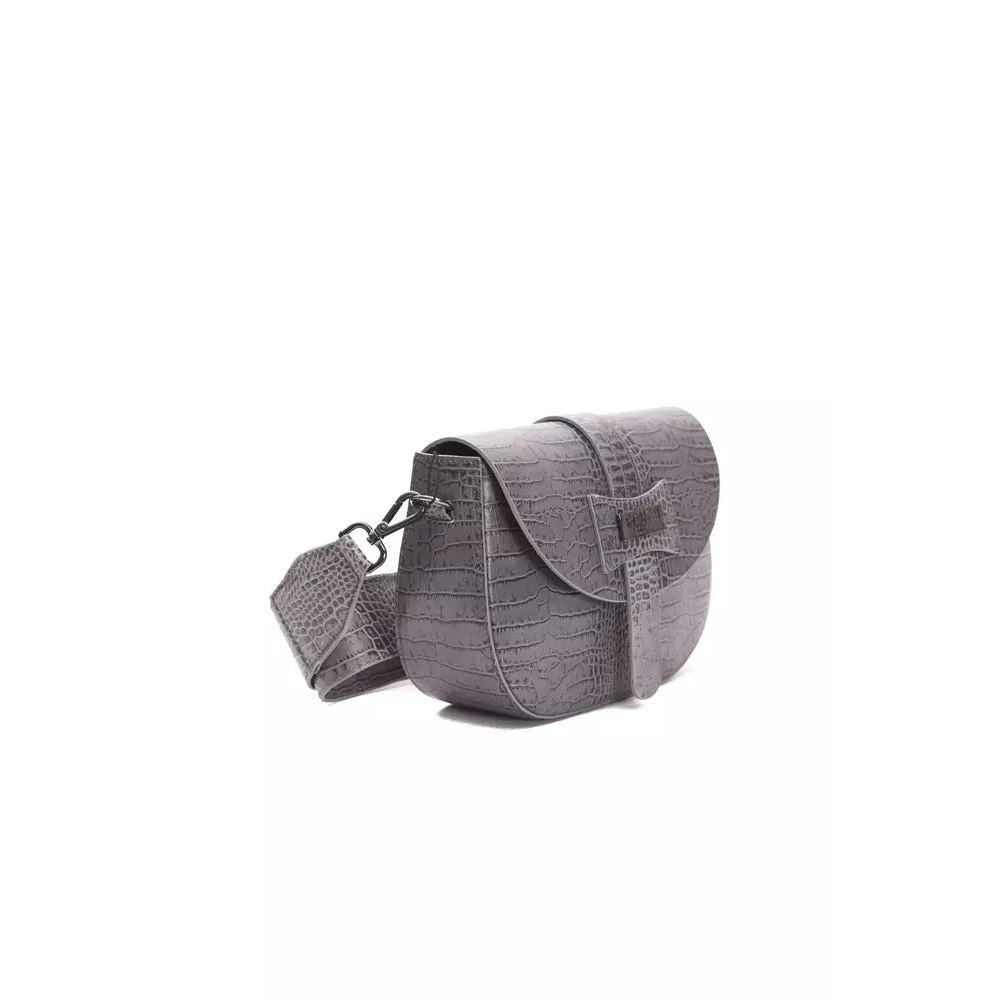 Other Pompei Donatella Gray Leather Crossbody Bag Size ONE SIZE - 2 Thumbnail