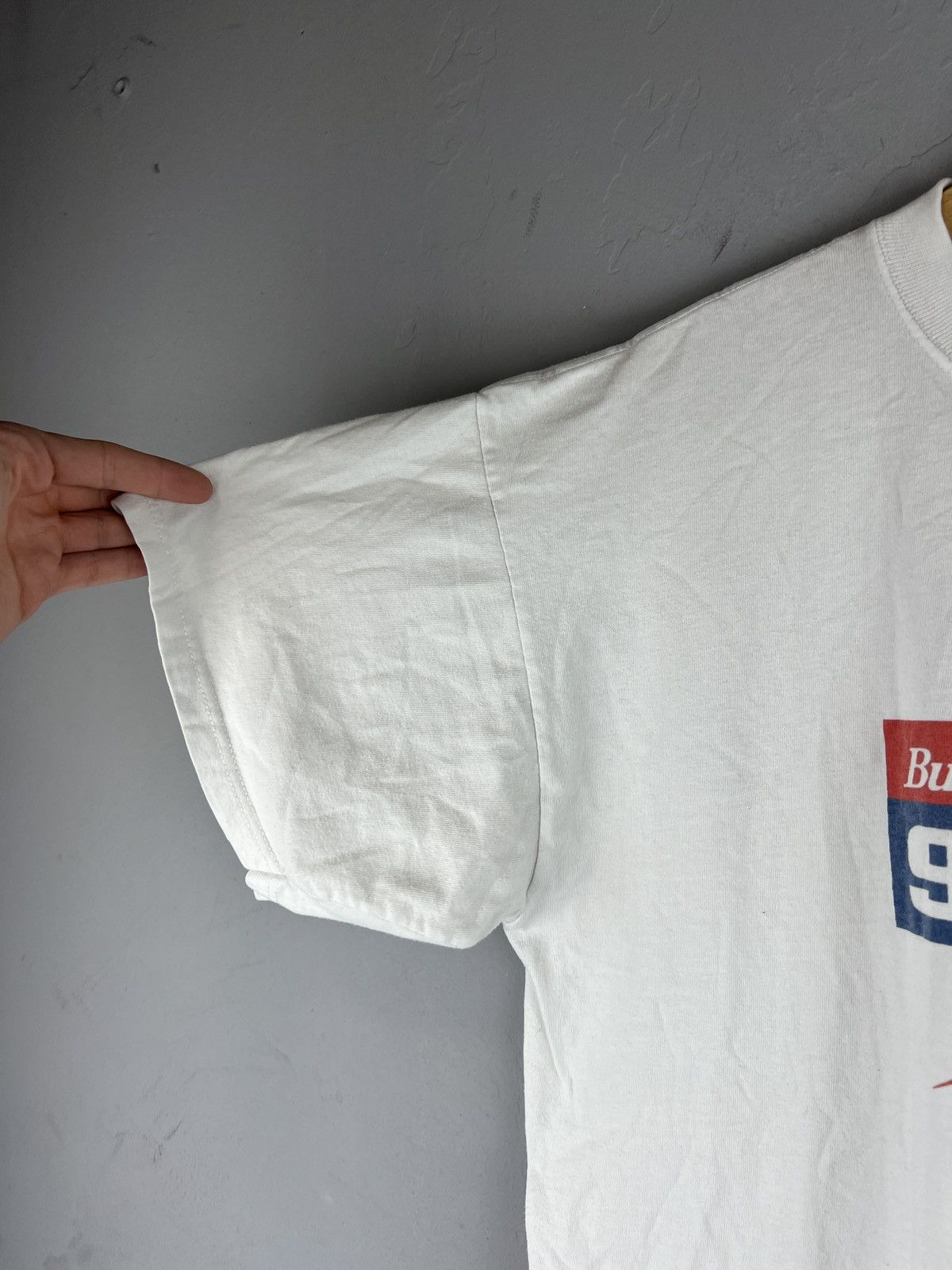 Other Vintage 98s Budweiser Racing Football Tee White XL Size US XL / EU 56 / 4 - 7 Thumbnail