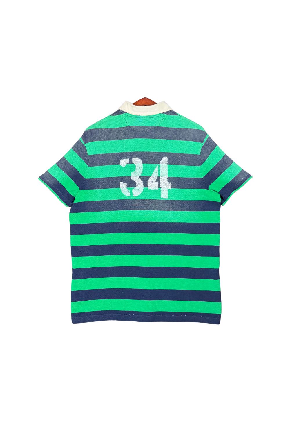 Polo Ralph Lauren Polo RL Vintage Fade Rugby Polo RL Guide 34 Stripe XL Size US XL / EU 56 / 4 - 2 Thumbnail