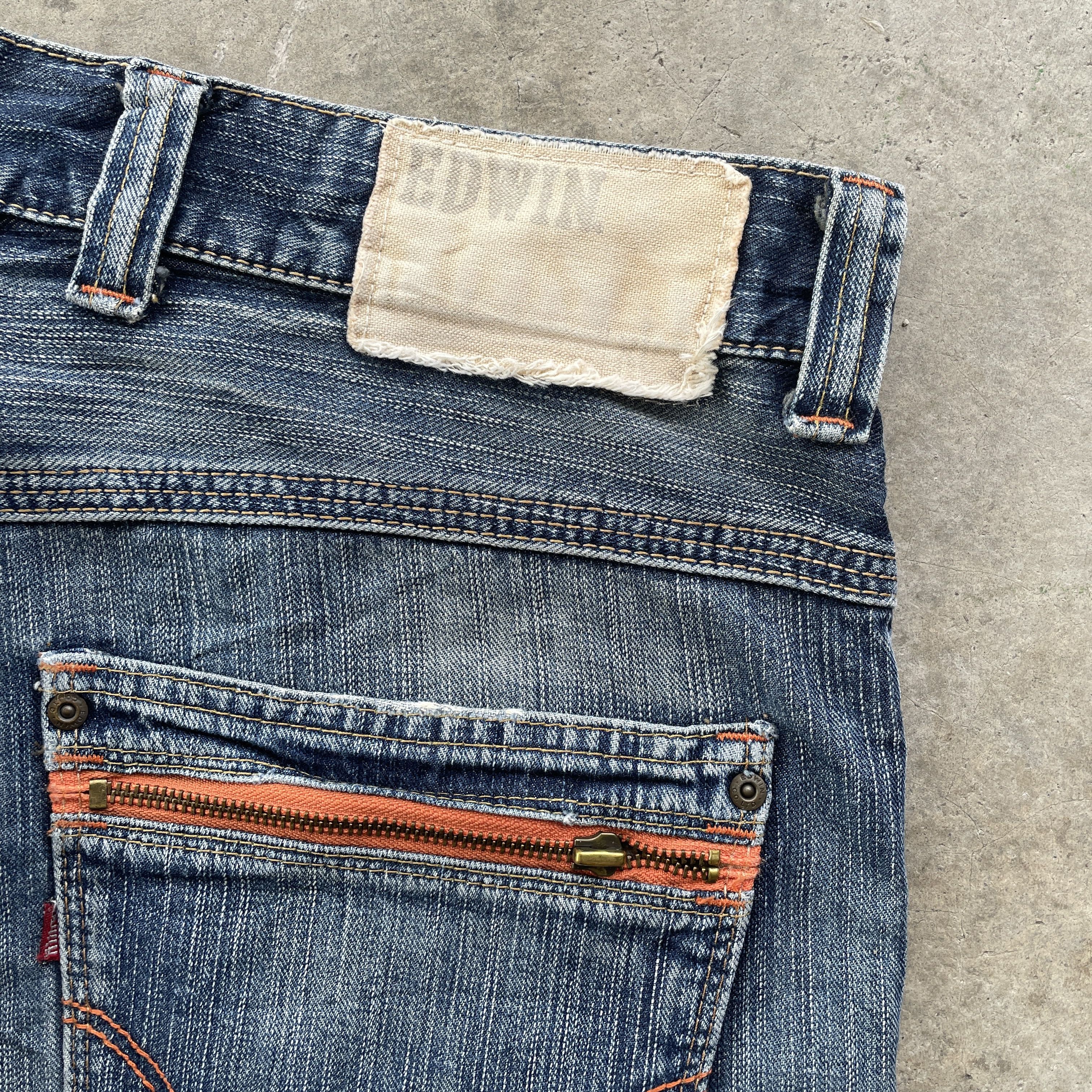 Edwin × Japanese Brand VINTAGE EDWIN XV-S DISTRESSED FADED BAGGY JEANS PANTS W35 Size US 35 - 8 Thumbnail