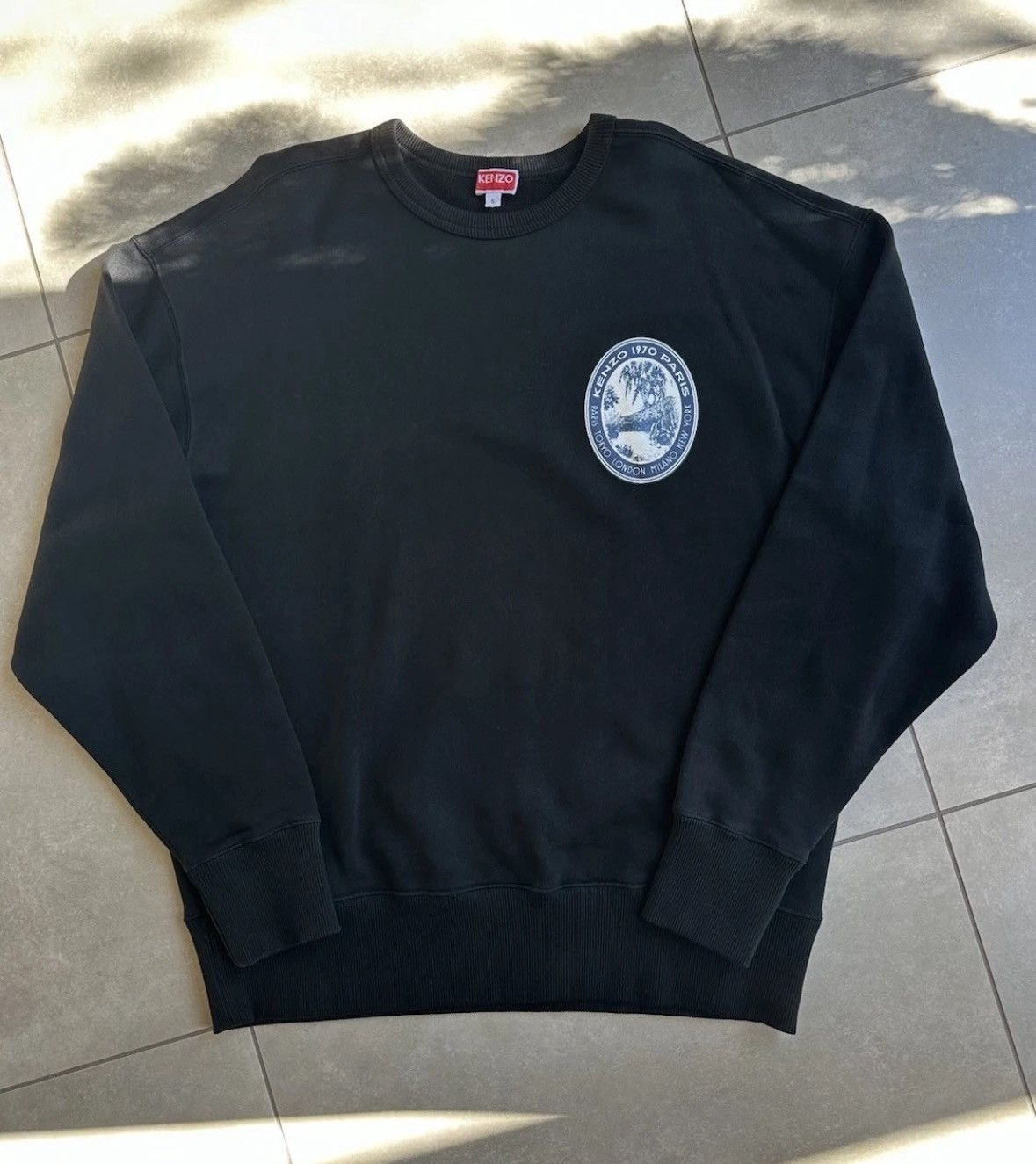 Kenzo KENZO Tiger Cotton-Jersey Sweatshirt Size US S / EU 44-46 / 1 - 1 Thumbnail