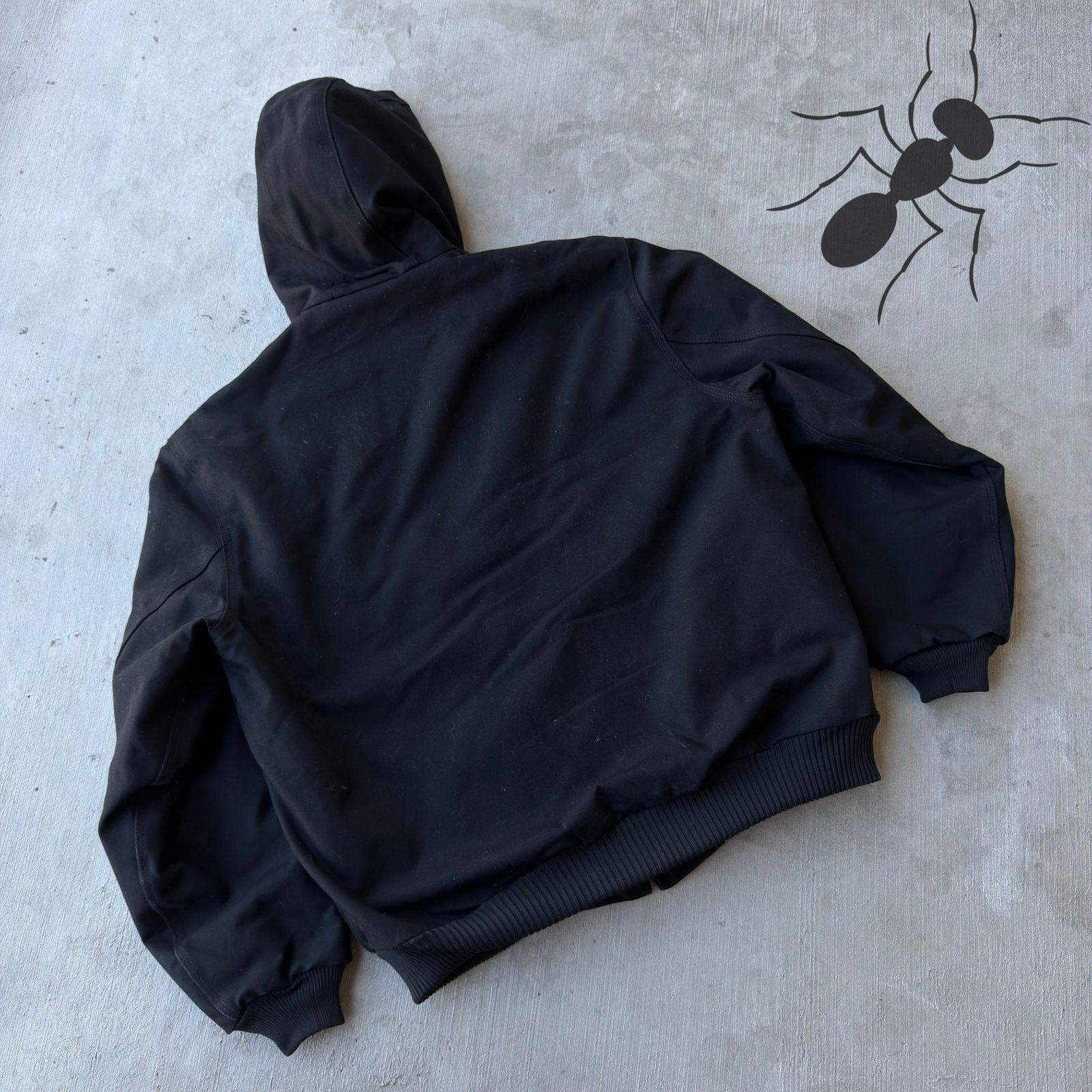 Carhartt × Vintage Vintage Y2K Carhartt black hooded work wear jacket Size US XL / EU 56 / 4 - 6 Thumbnail