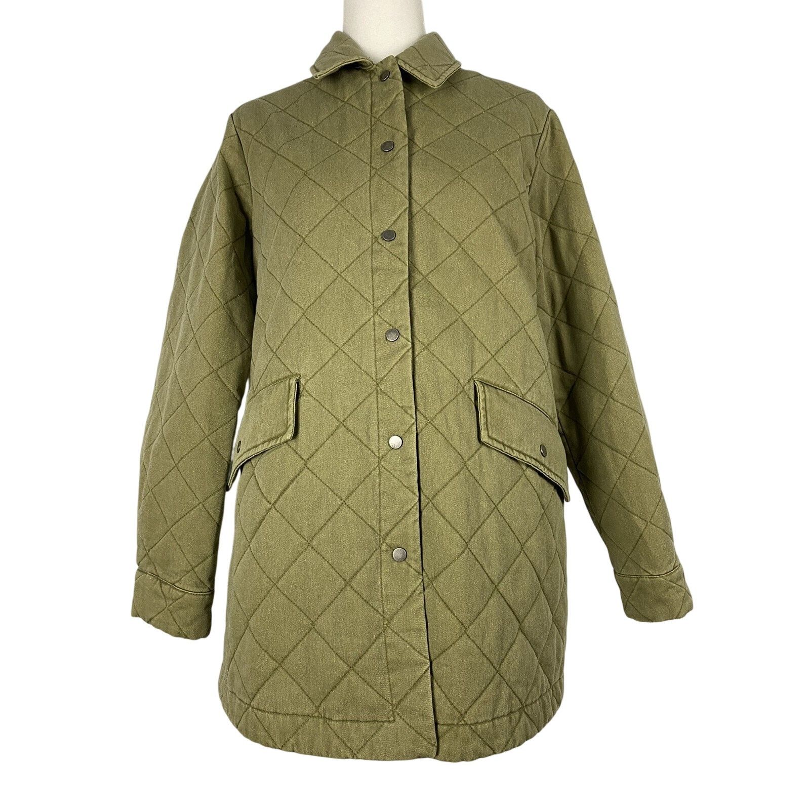 Joie Joie green jacket women cotton Olive Canvas size M A003051 Size M / US 6-8 / IT 42-44 - 1 Thumbnail
