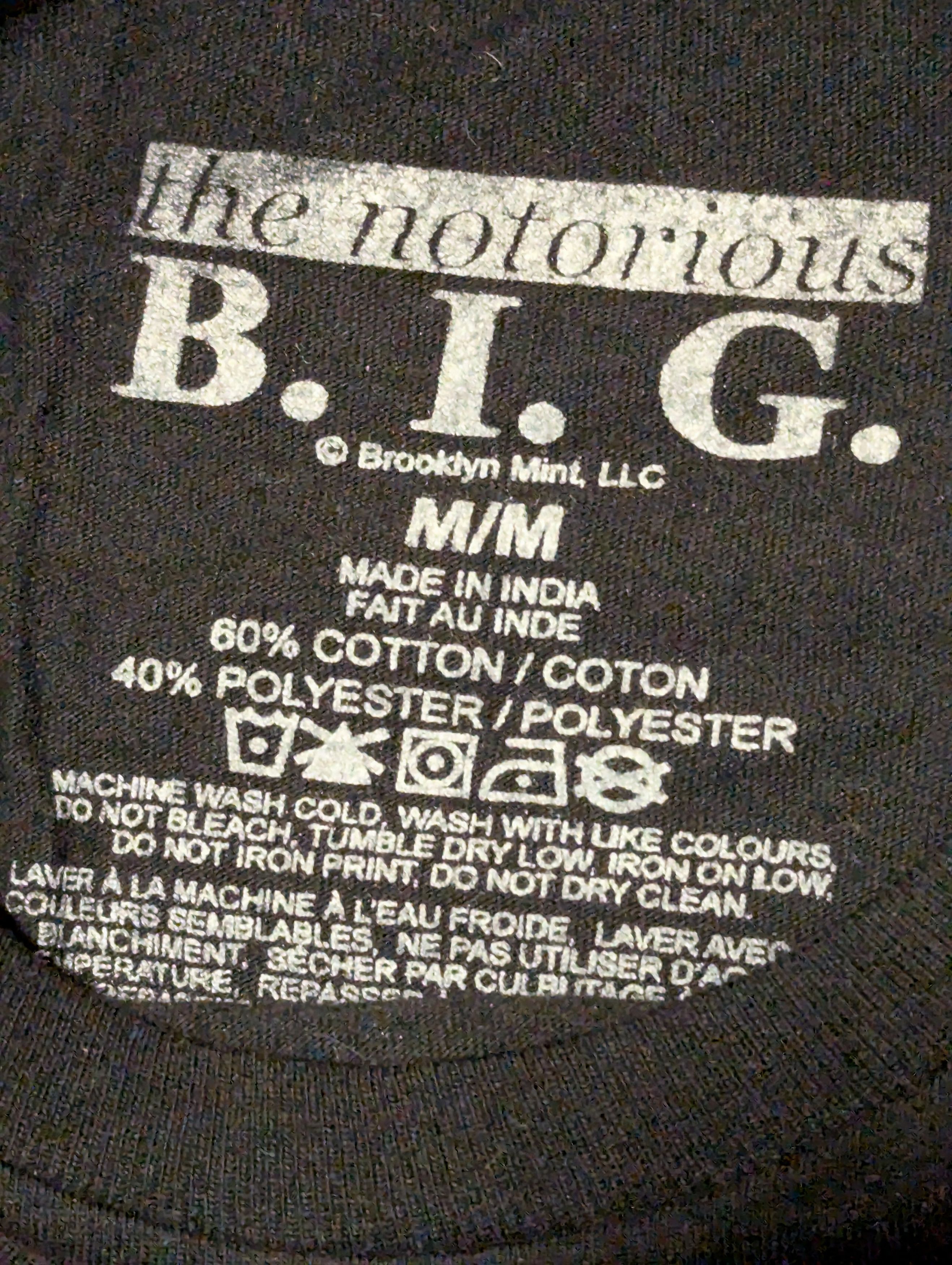 Band Tees × Rap Tees Notorious Big Size US M / EU 48-50 / 2 - 4 Thumbnail