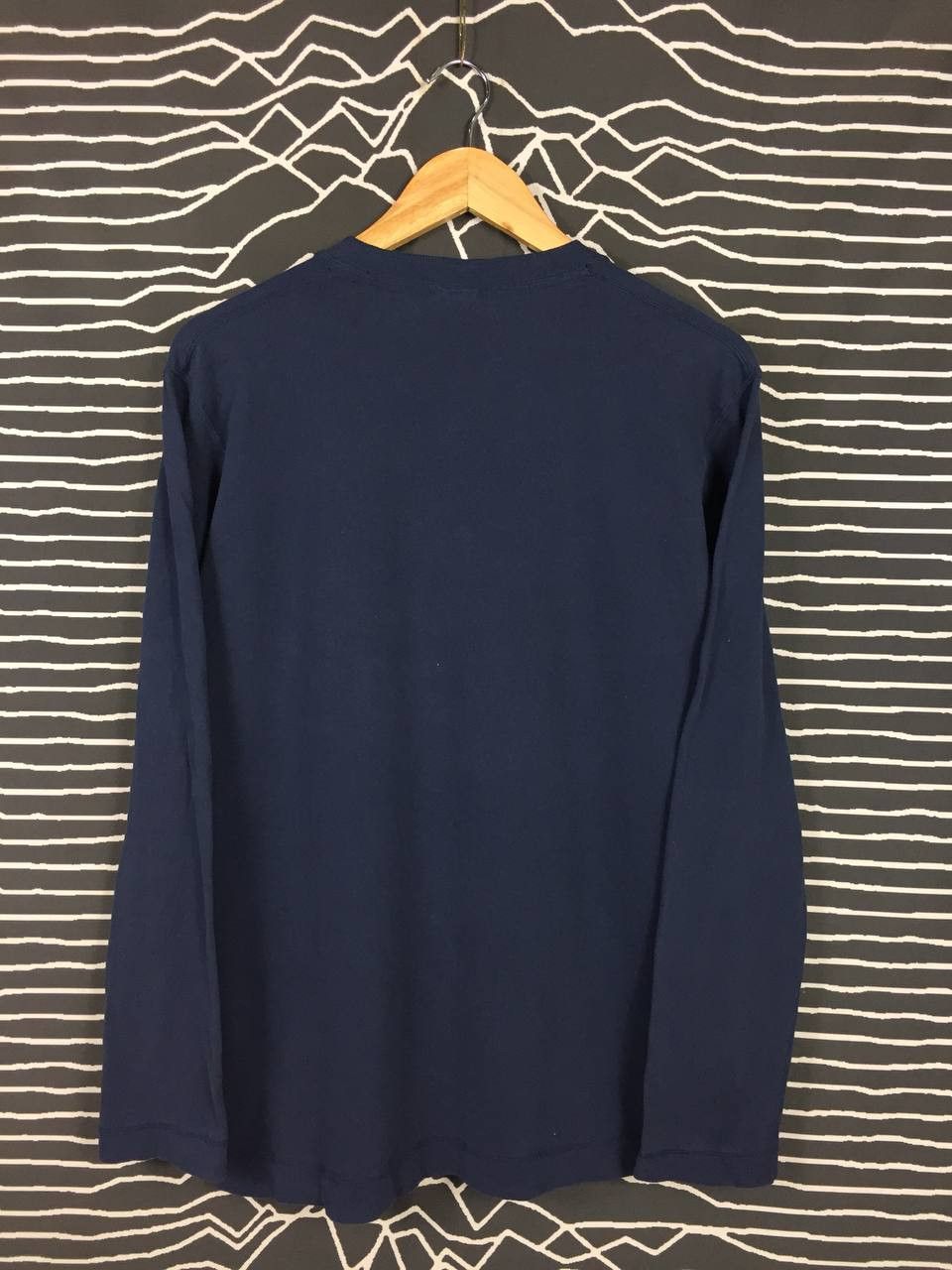 Japanese Brand × Uniqlo Uniqlo Authentic Original Wash Henley Neck Longsleeve Tee Size US L / EU 52-54 / 3 - 5 Thumbnail