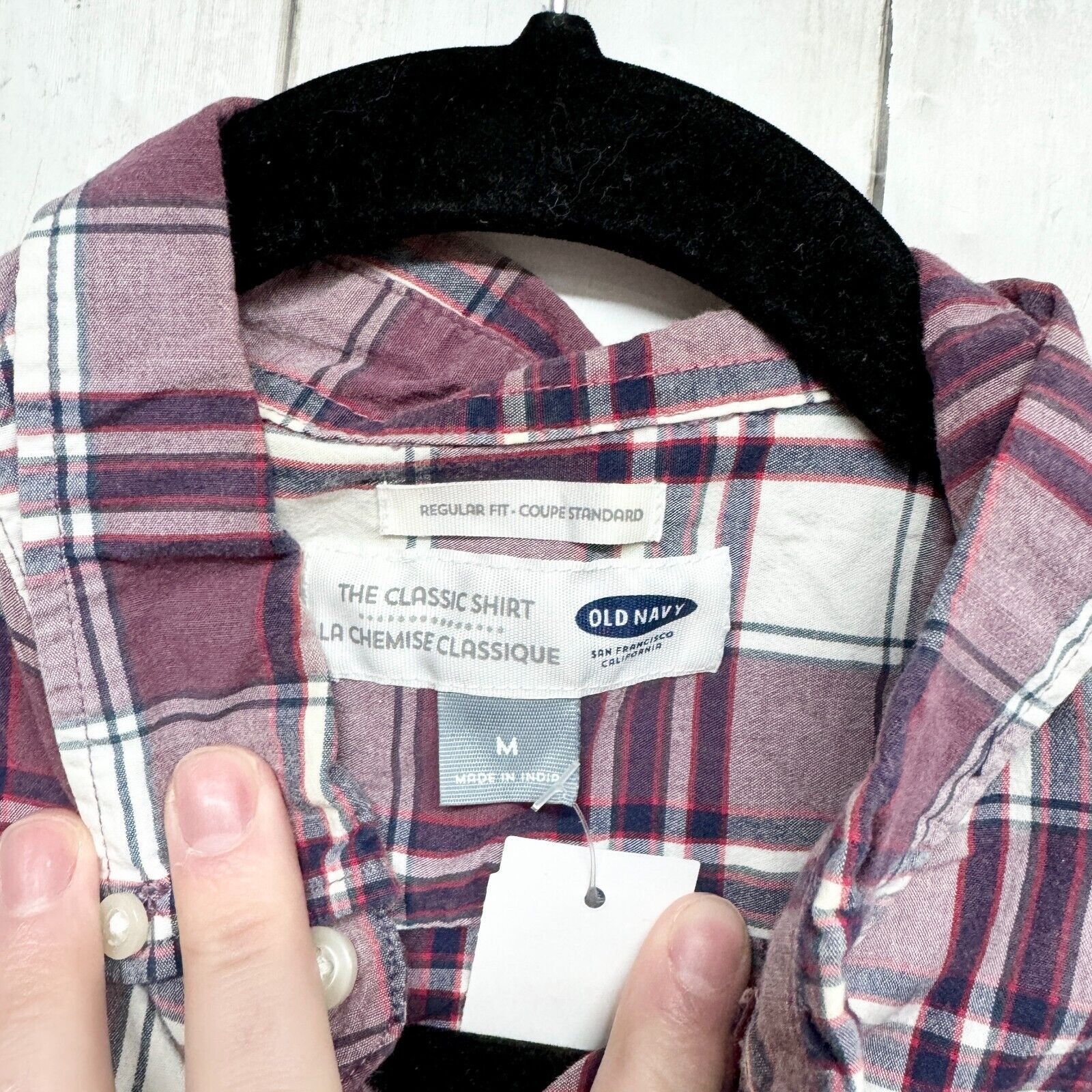Old Navy Old Navy Button Down Men M Plaid Long Sleeve Collared Cotton Size US M / EU 48-50 / 2 - 2 Thumbnail