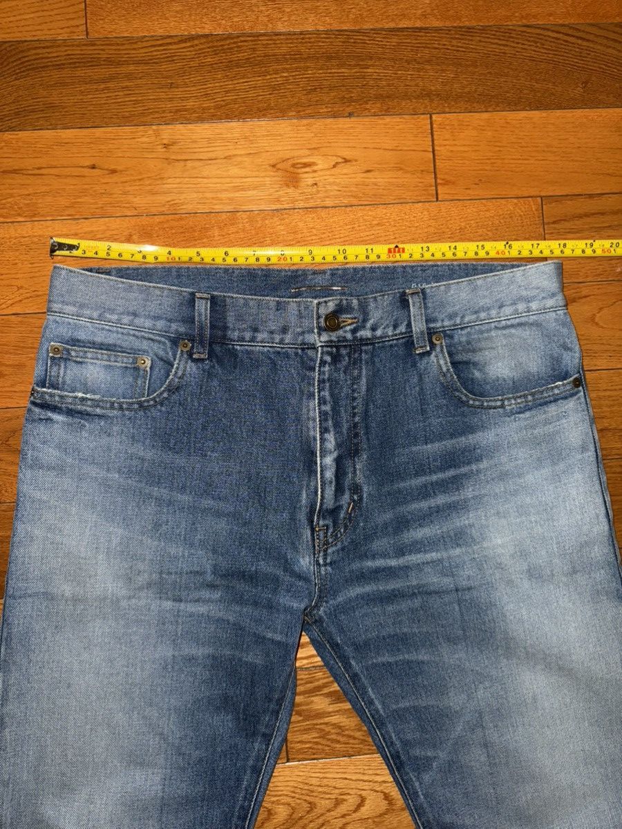 Saint Laurent Paris Saint Laurent 2015 Blue Knee Slit Jeans Size 33 Surf D10 Size US 33 - 8 Thumbnail