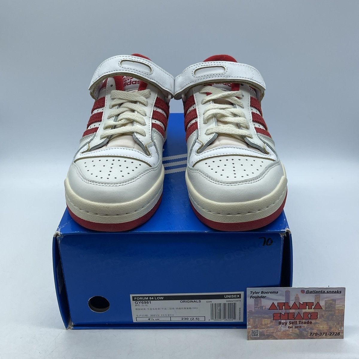 Adidas Forum 84 low team power red Size US 5 / EU 37 - 2 Thumbnail