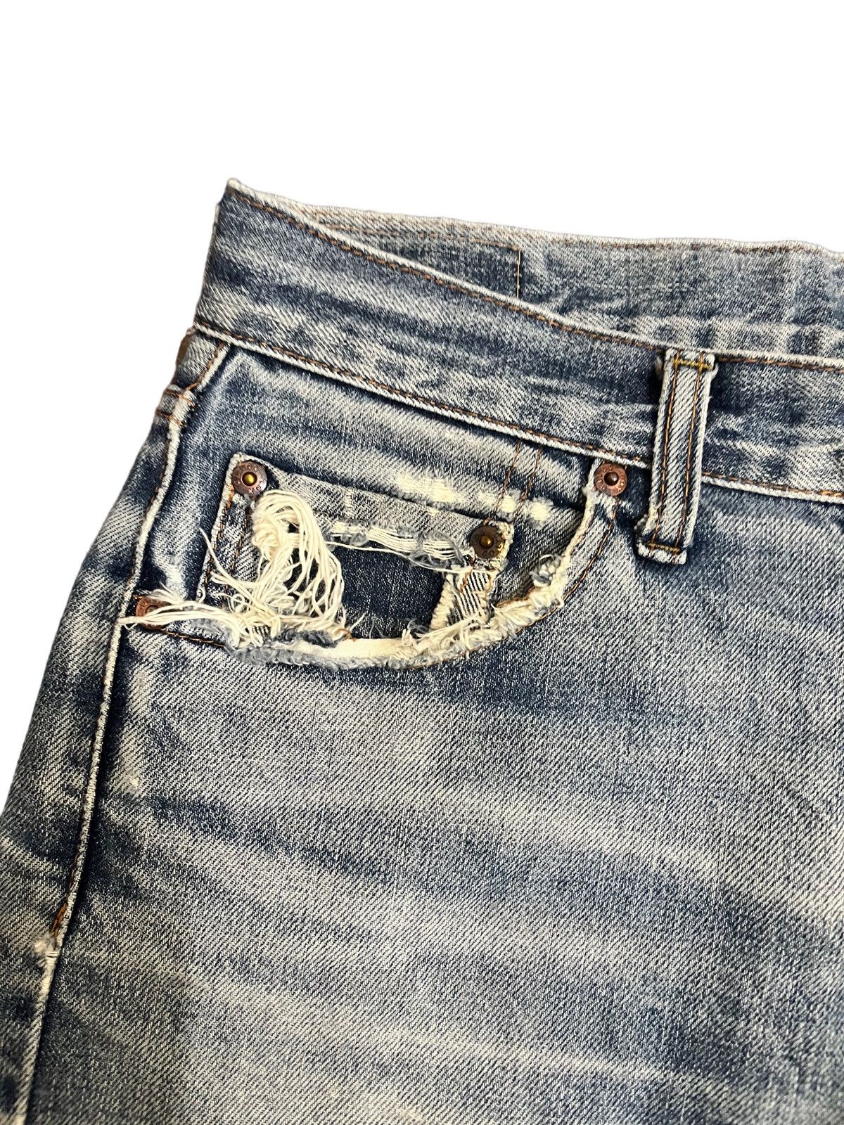 George Cox Japanese Cox Distressed Denim Size US 32 / EU 48 - 6 Thumbnail