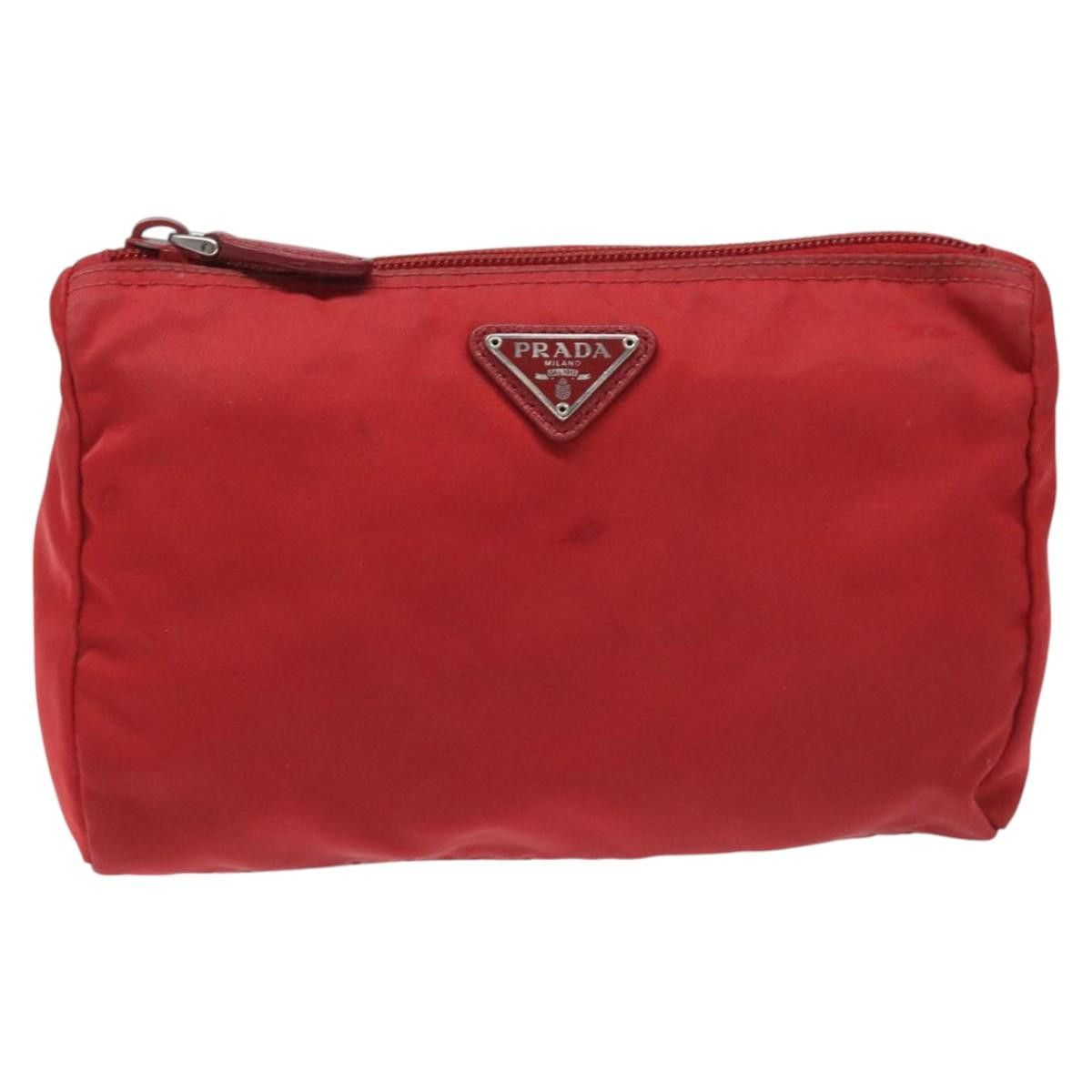 Prada Red Synthetic Clutch Bag (Pre-Owned) Size ONE SIZE - 1 Thumbnail
