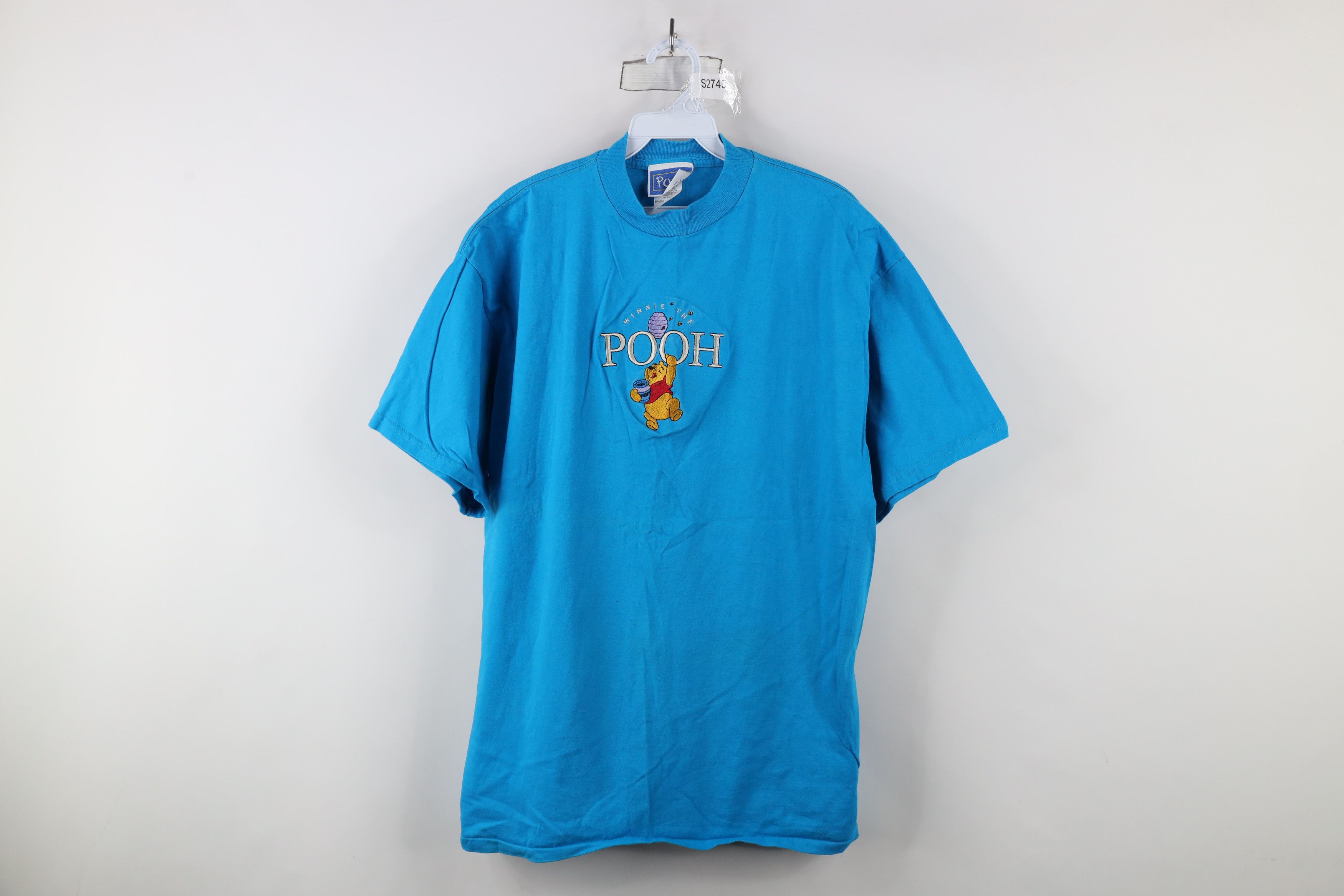 Disney × Vintage Vintage 90s Disney Winnie the Pooh Honey Bee T-Shirt Blue Size XL / US 12-14 / IT 48-50 - 1 Thumbnail