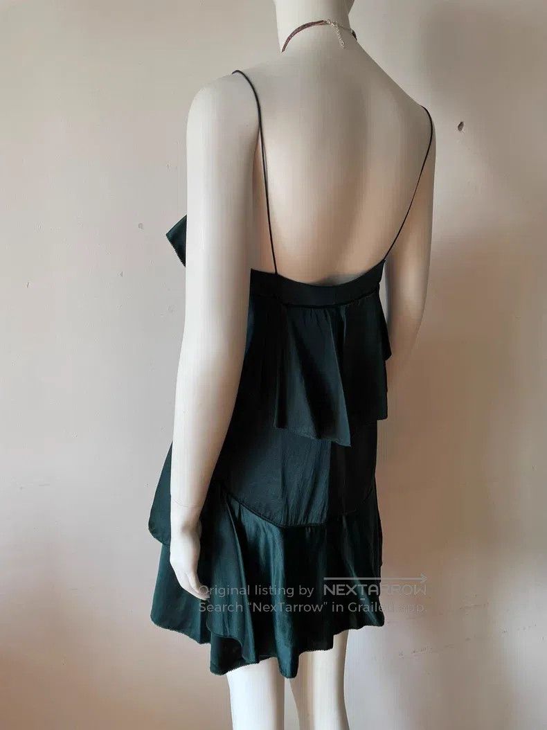 Saint Laurent Paris Saint Laurent Paris Peacock Blue Green Heavyweight Silk Pl Size S / US 4 / IT 40 - 7 Thumbnail