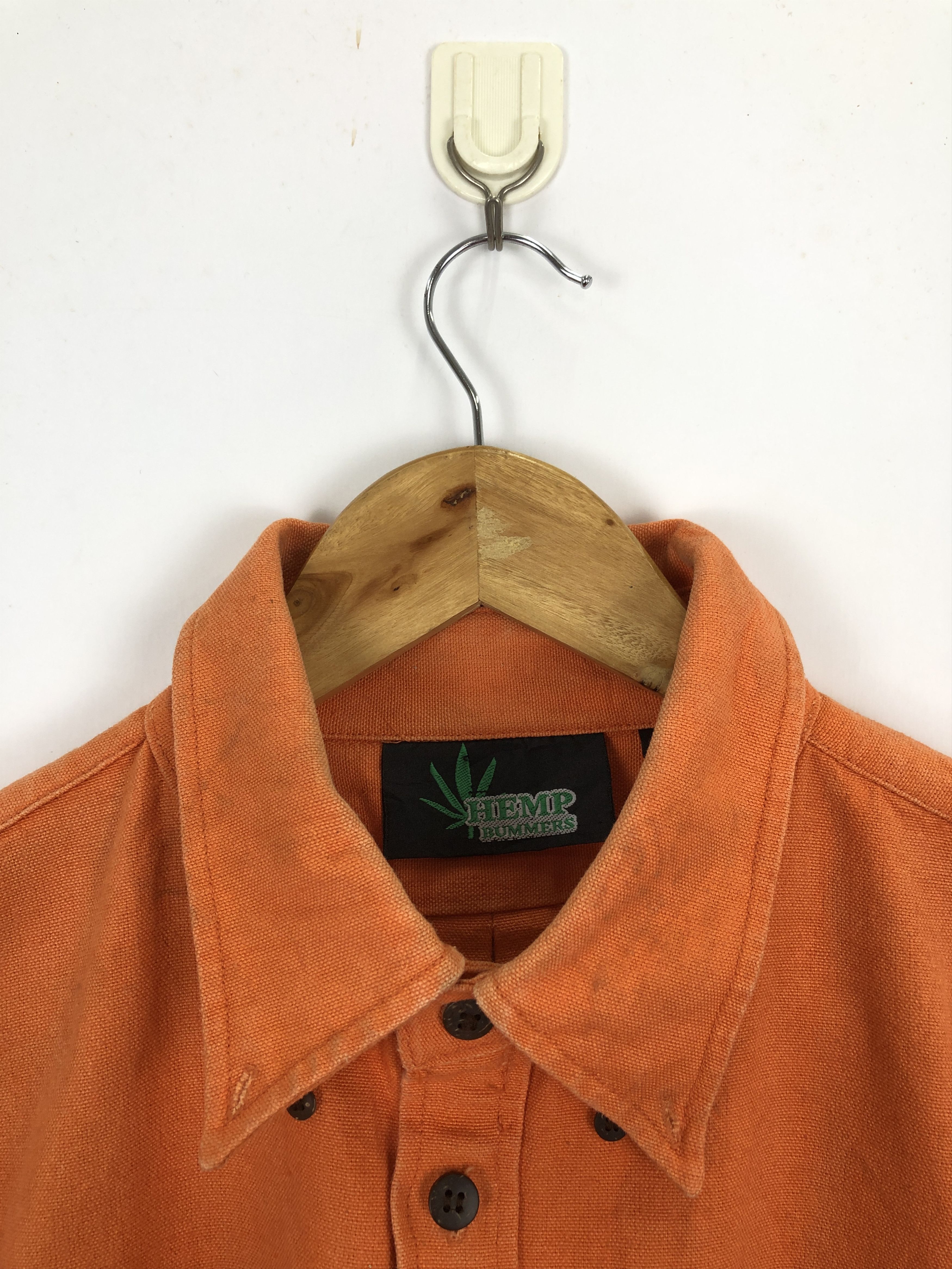 Japanese Brand × Vintage Vintage Hemp Single Pocket Short Sleeve Shirt J1696 Size US L / EU 52-54 / 3 - 7 Thumbnail