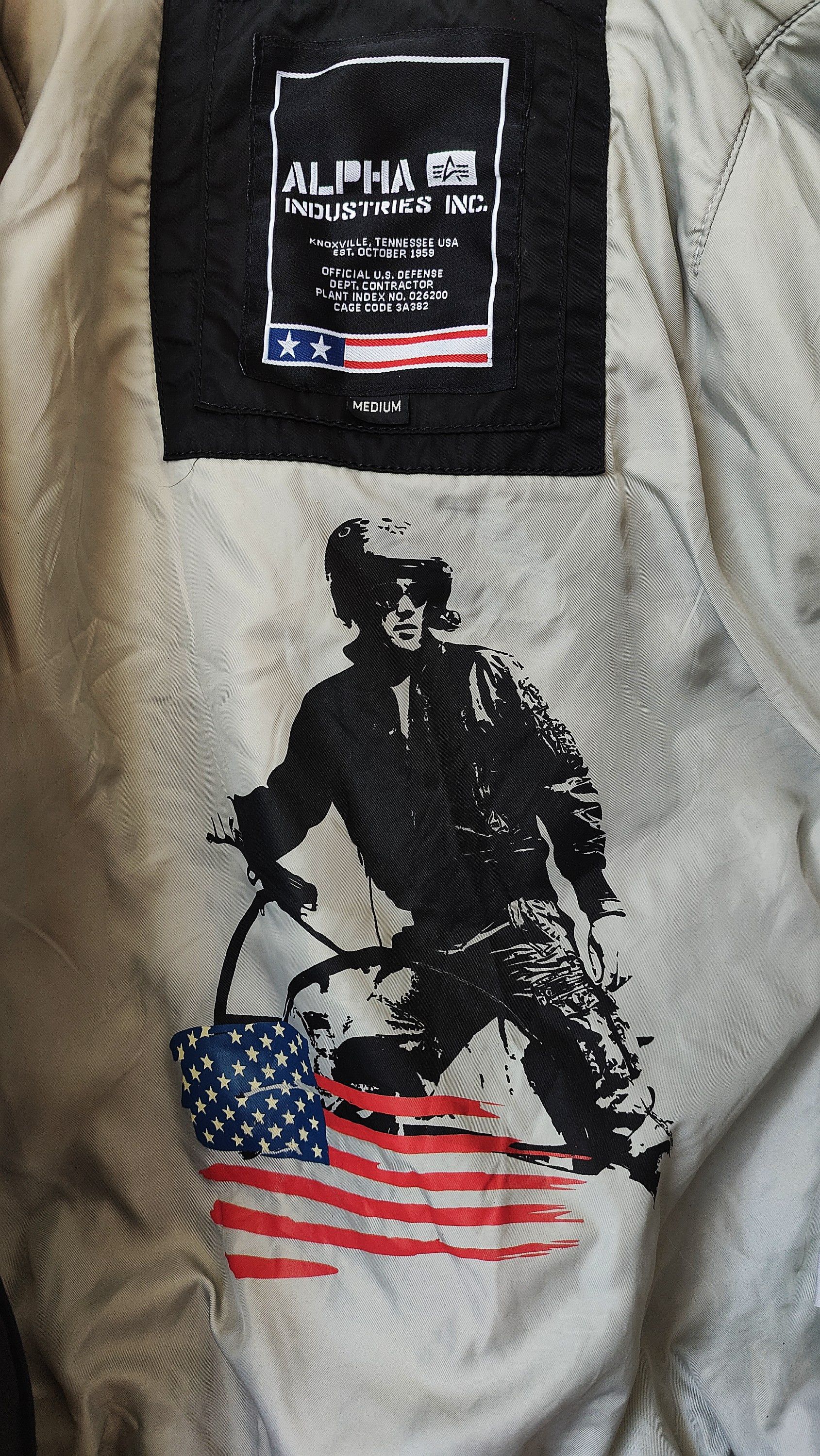 Alpha Industries × Vintage Alpha Industries USA Special Edition Military Bomber Jacket Size US M / EU 48-50 / 2 - 2 Thumbnail