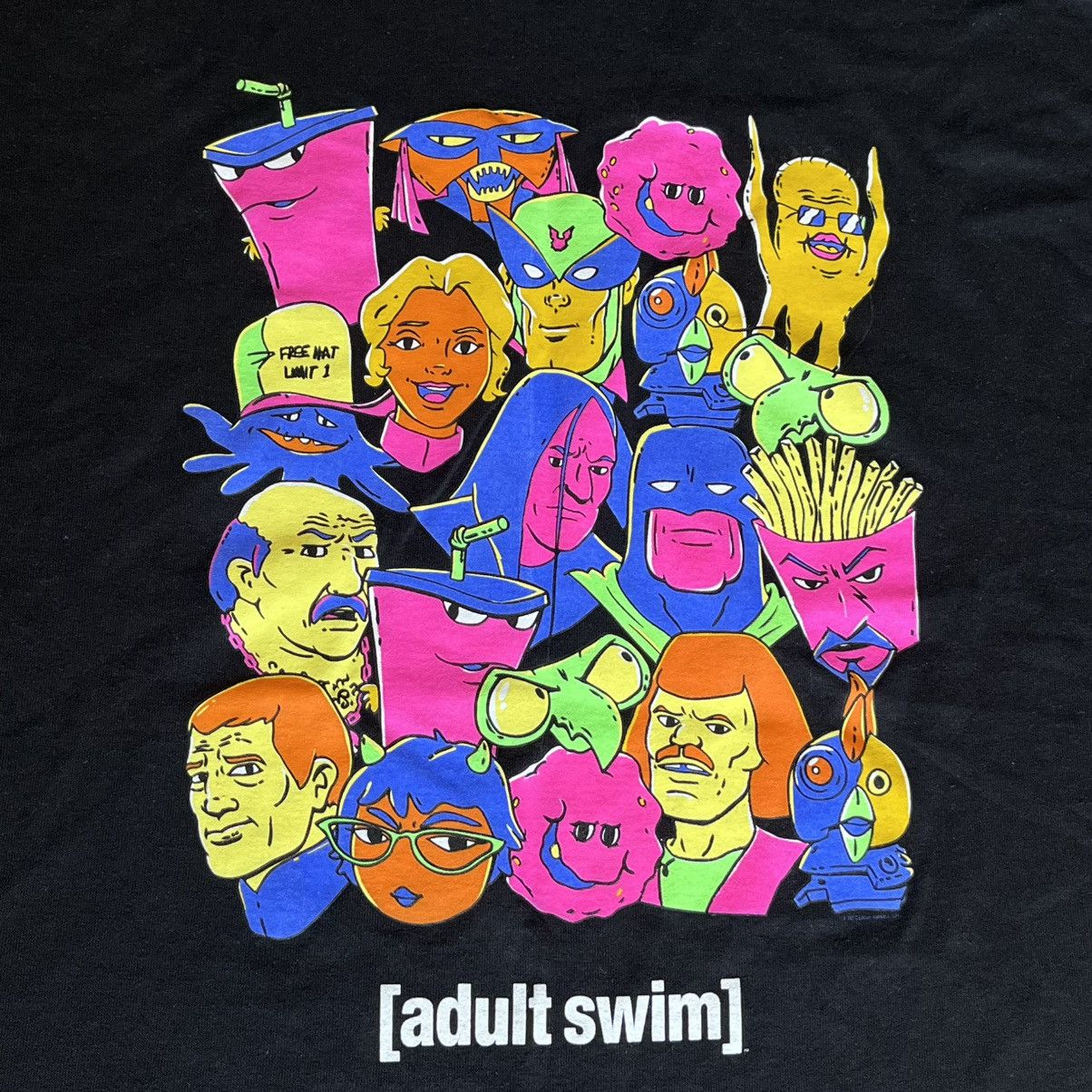 Cartoon Network Vintage Adult Swim Hardees Employee Cartoon Promo Logo Tee Size US L / EU 52-54 / 3 - 4 Thumbnail