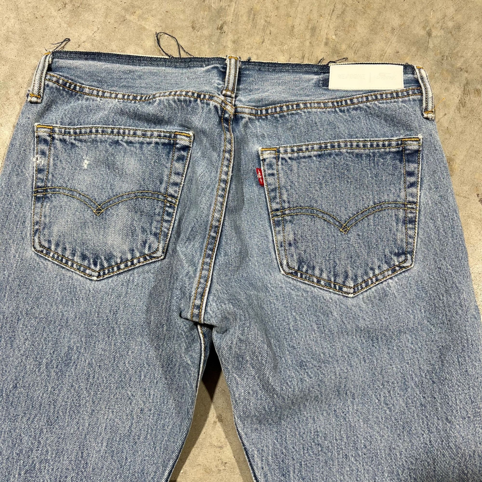 Levi's × RE/DONE $395 NEW RE/DONE x LEVI'S High Rise Stove Pipe Jeans Sz 26 Size 26" / US 2 / IT 38 - 10 Thumbnail