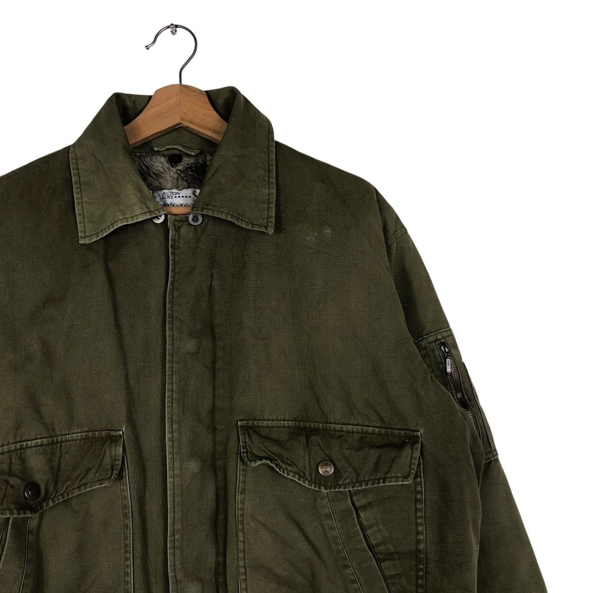 Japanese Brand 🔥VINTAGE BIKER BOMBER JACKET BIG POCKETS SPOKEMAN Size US M / EU 48-50 / 2 - 8 Thumbnail