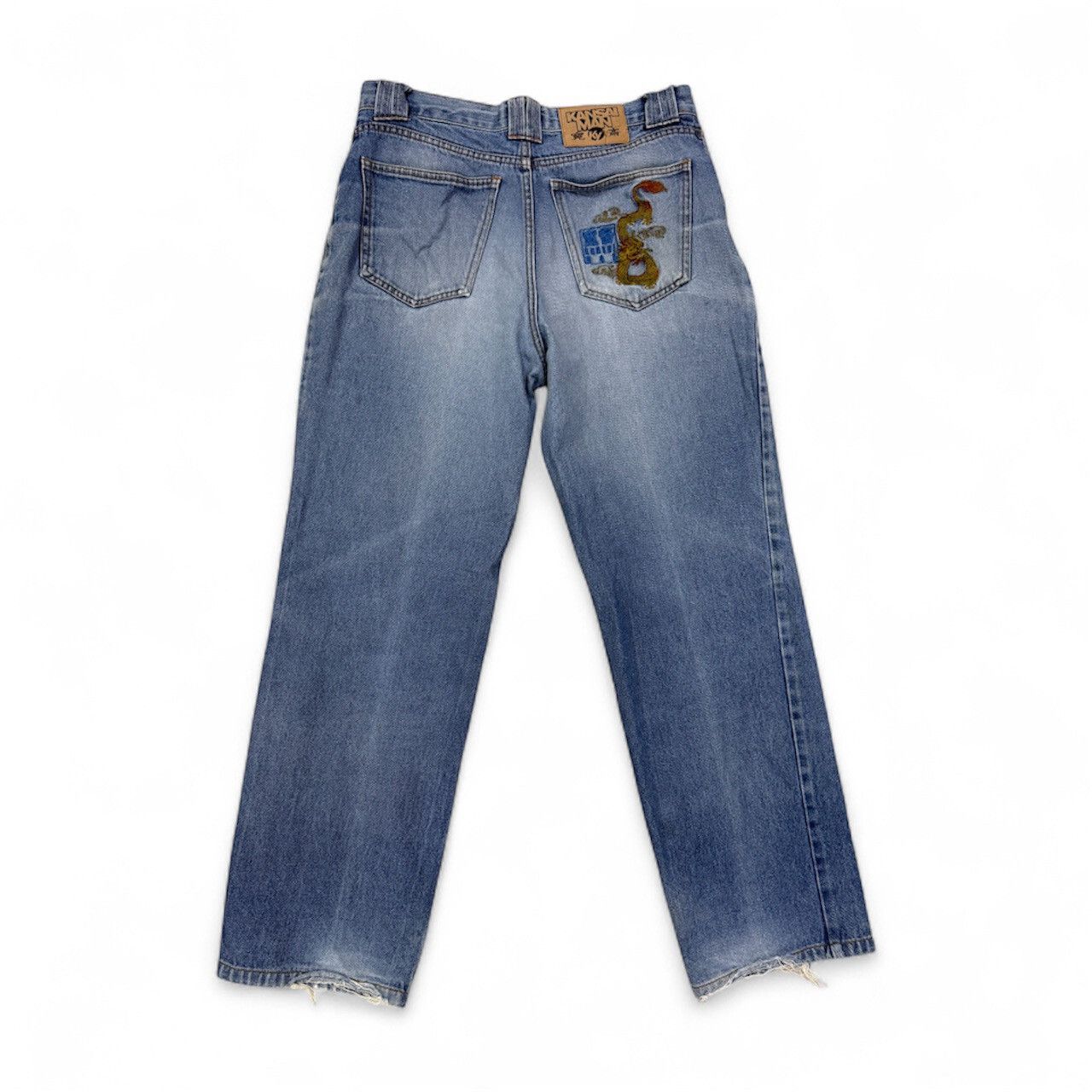 Kansai Yamamoto vintage kansai man distressed jeans Size US 32 / EU 48 - 1 Thumbnail