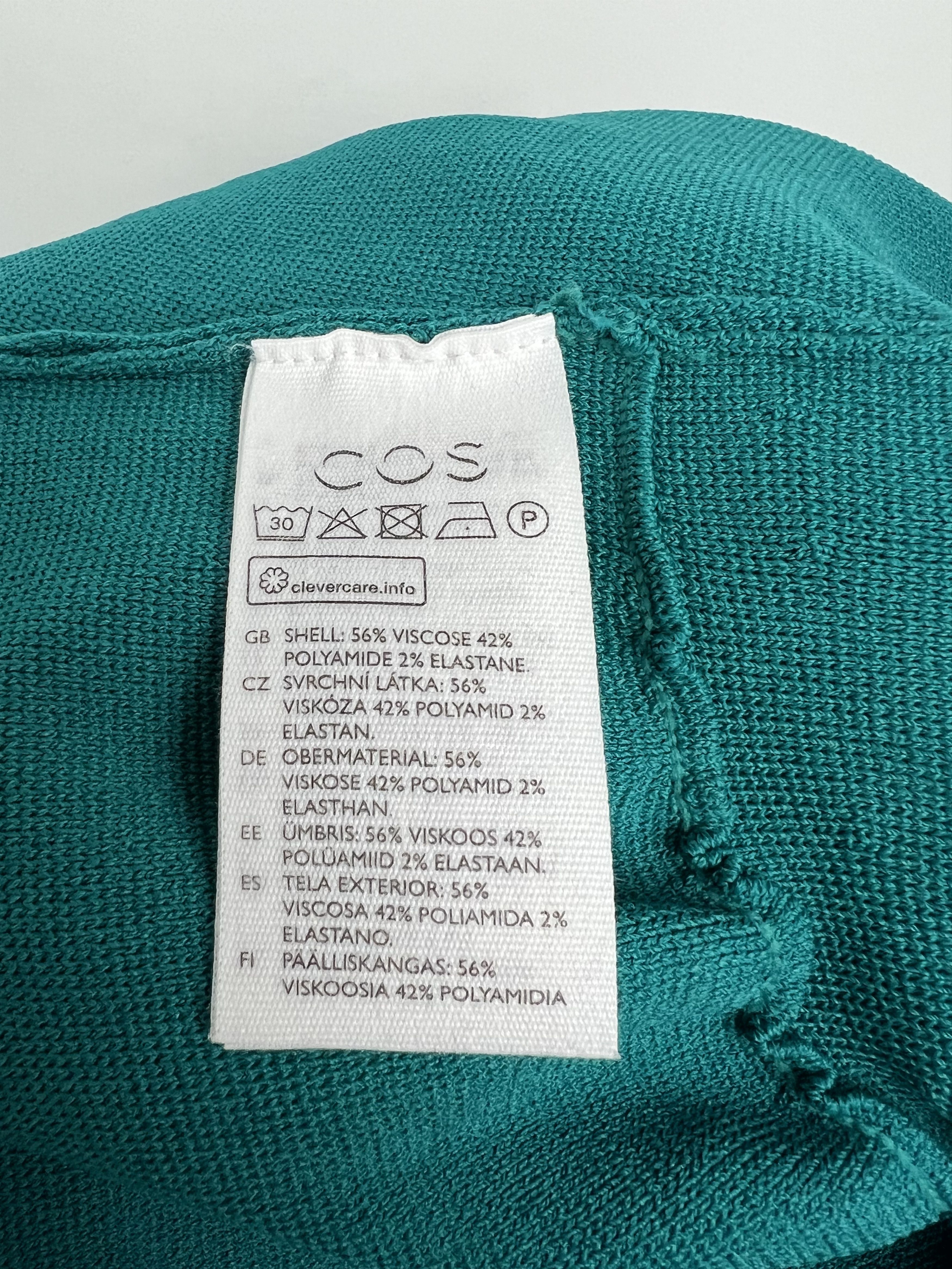 Cos COS Women's Turquoise Full Zip Jacket Size S Size S / US 4 / IT 40 - 12 Thumbnail