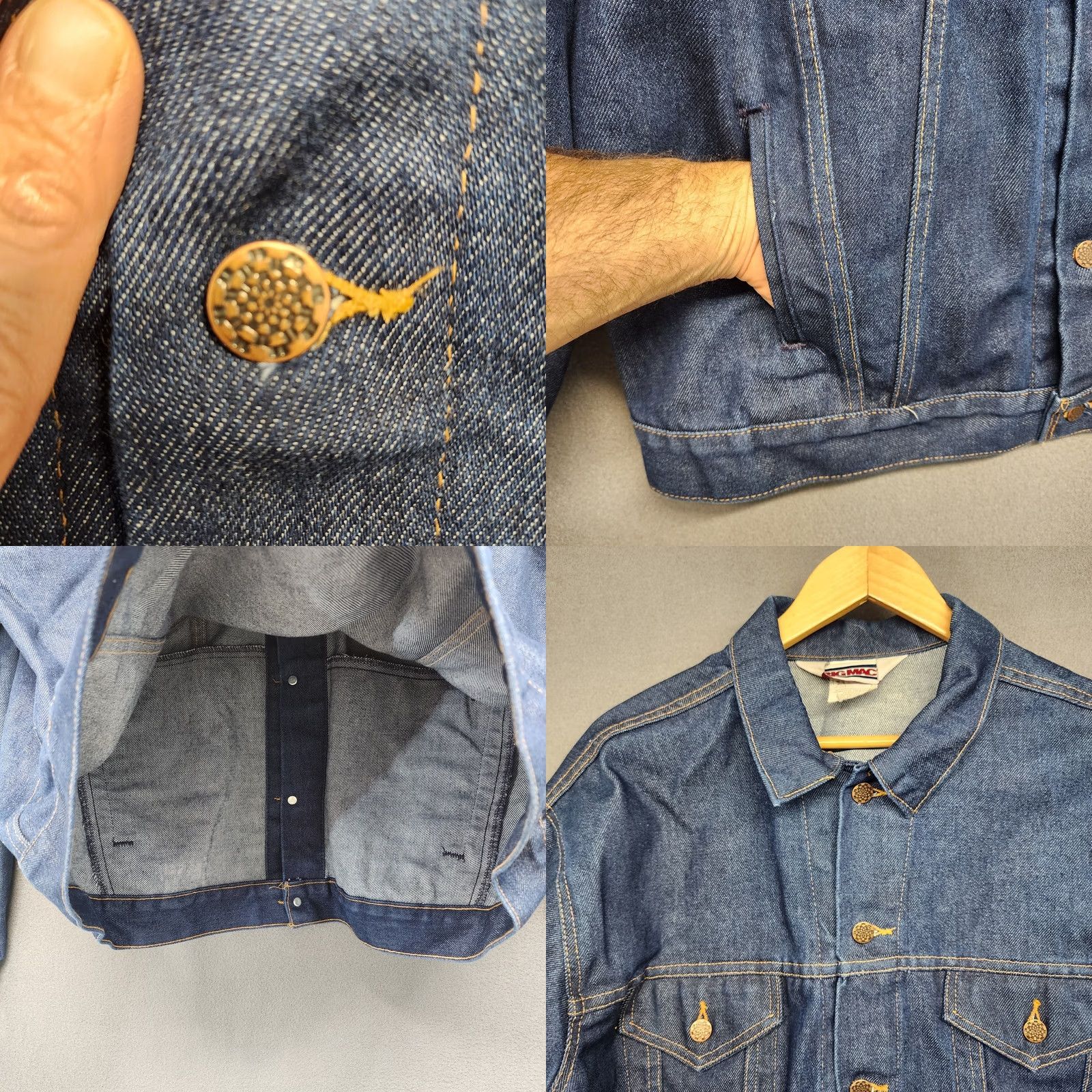 Vintage VINTAGE Big Mac Jacket Men's XXLT Blue Denim Trucker Workwear Utility Chore USA Jeans Shirt? Size US 39 - 8 Thumbnail