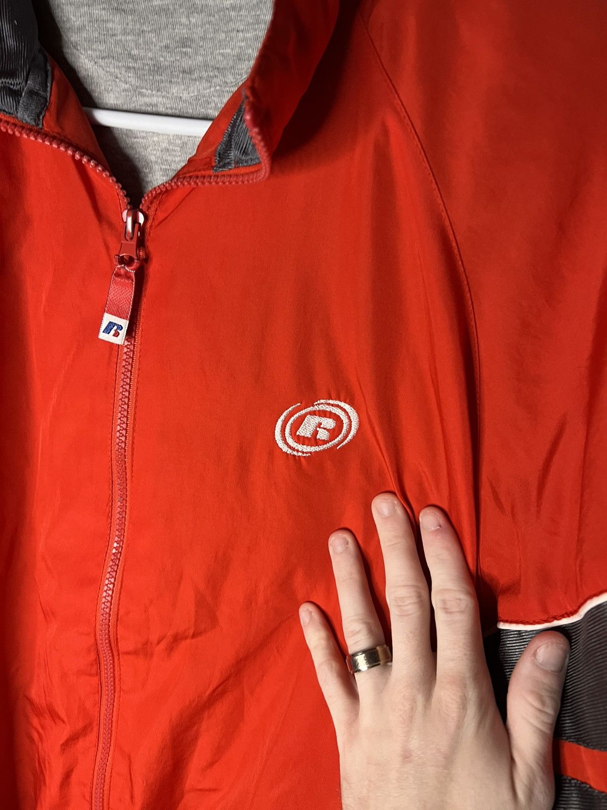 Russell Athletic × Vintage Vintage 90s Russell Athletic Windbreaker Jacket Size US XL / EU 56 / 4 - 5 Thumbnail
