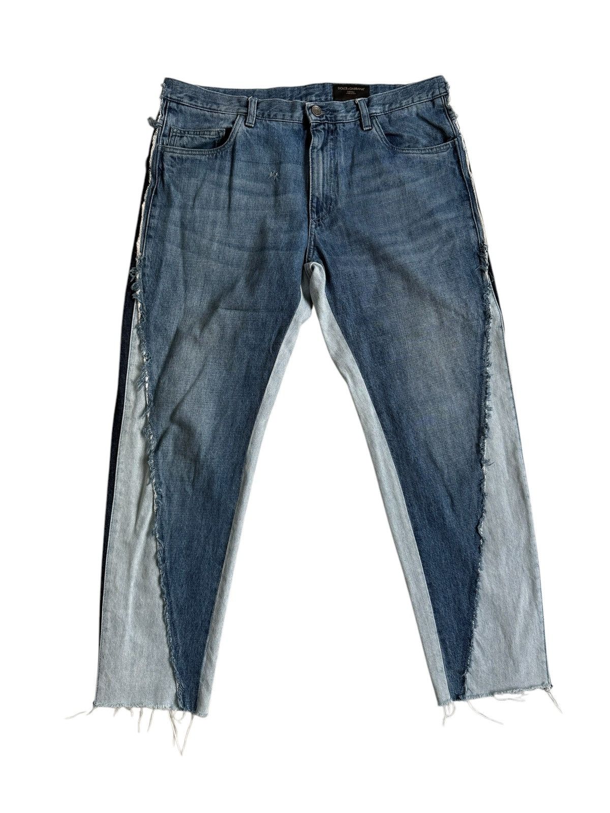 Dolce & Gabbana Dolce & Gabbana Parchwork Denim Size US 32 / EU 48 - 1 Thumbnail