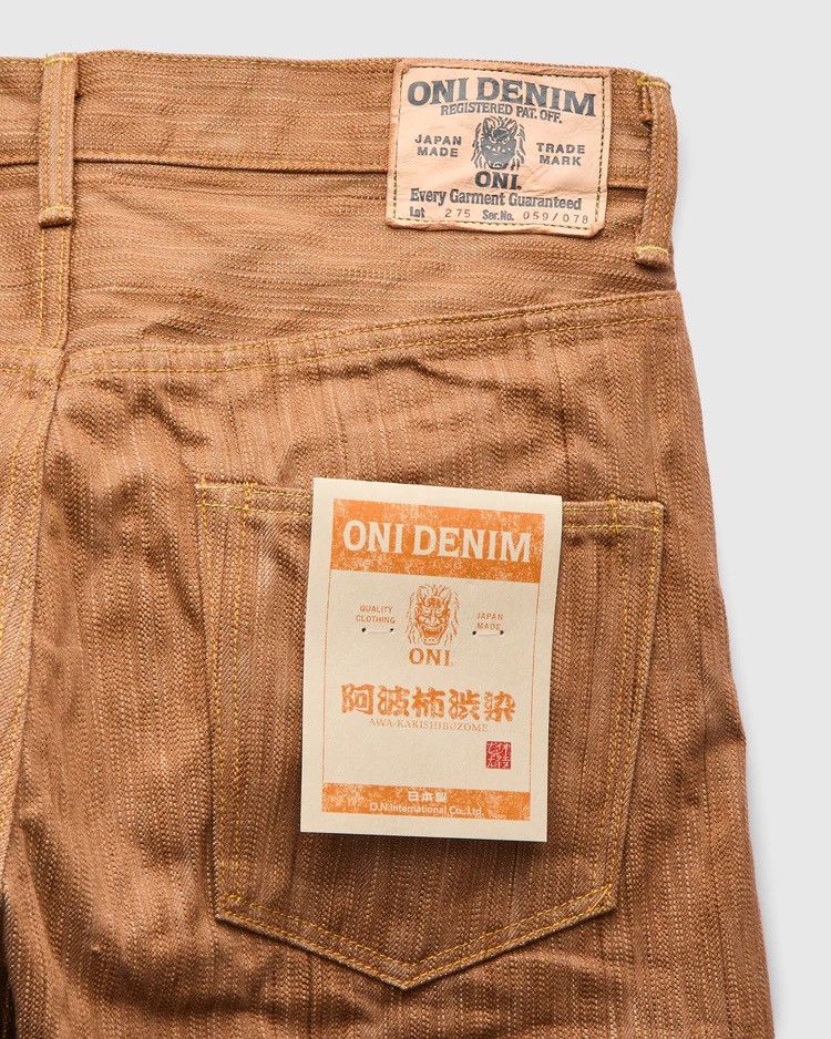 Oni ONI DENIM 275-AWA AWA-KAKISHIBU KINARI 20oz Selvedge Denim Size US 38 / EU 54 - 4 Thumbnail